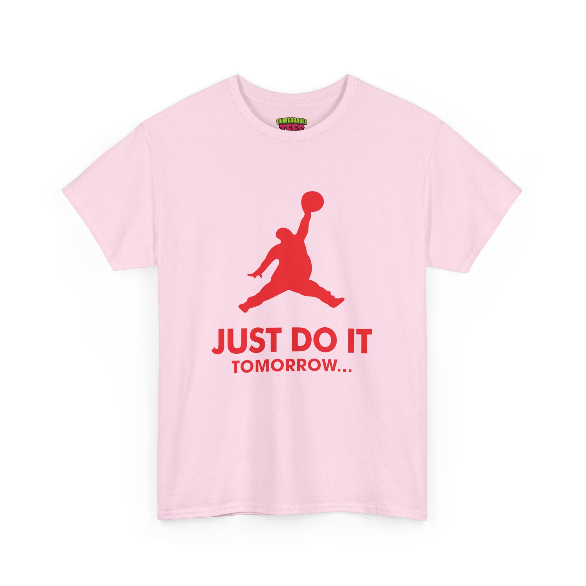 Nike Air Jordan Parody Logo "Just Do It Tomorrow" T-Shirt
