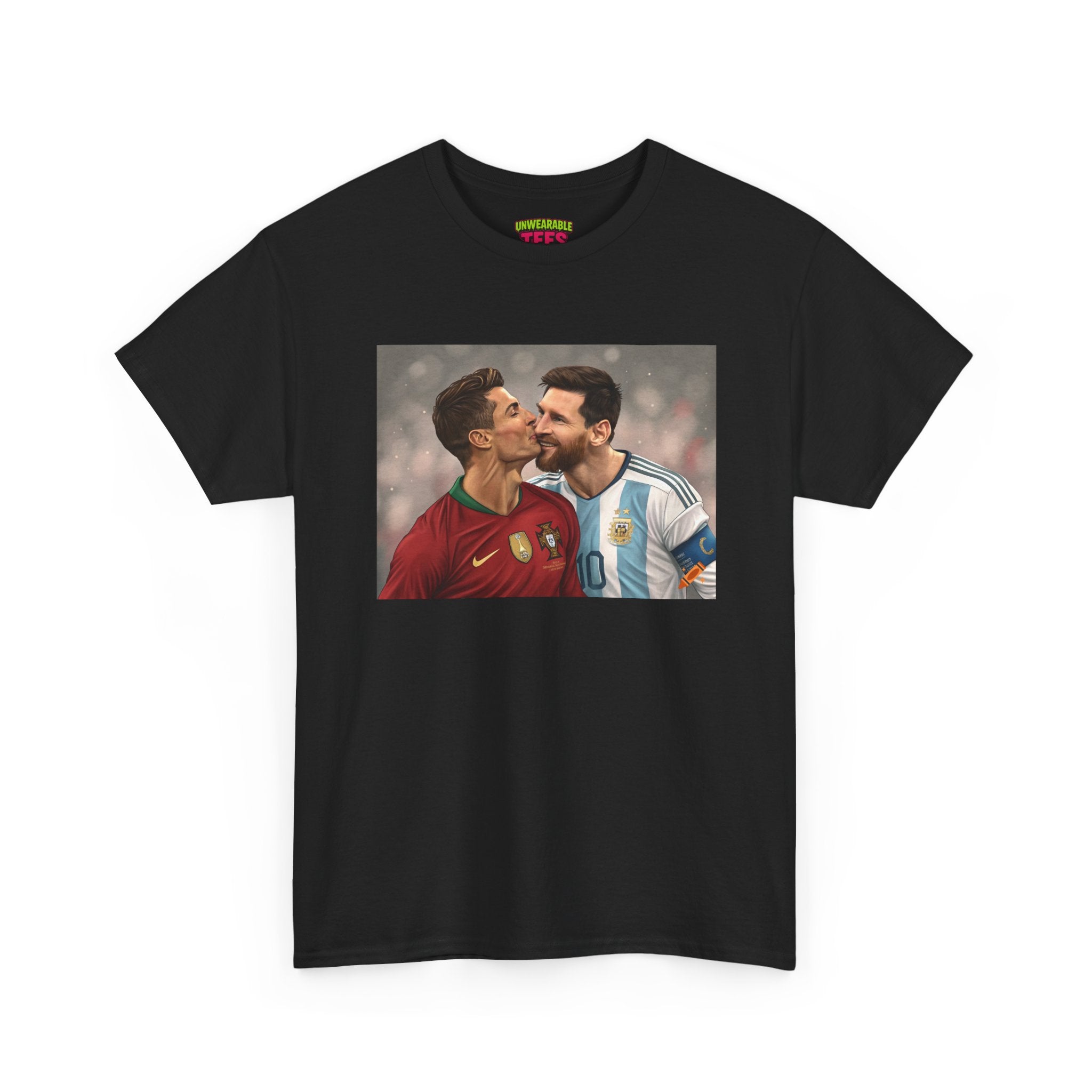 Cristiano Ronaldo and Lionel Messi Kissing T-Shirt
