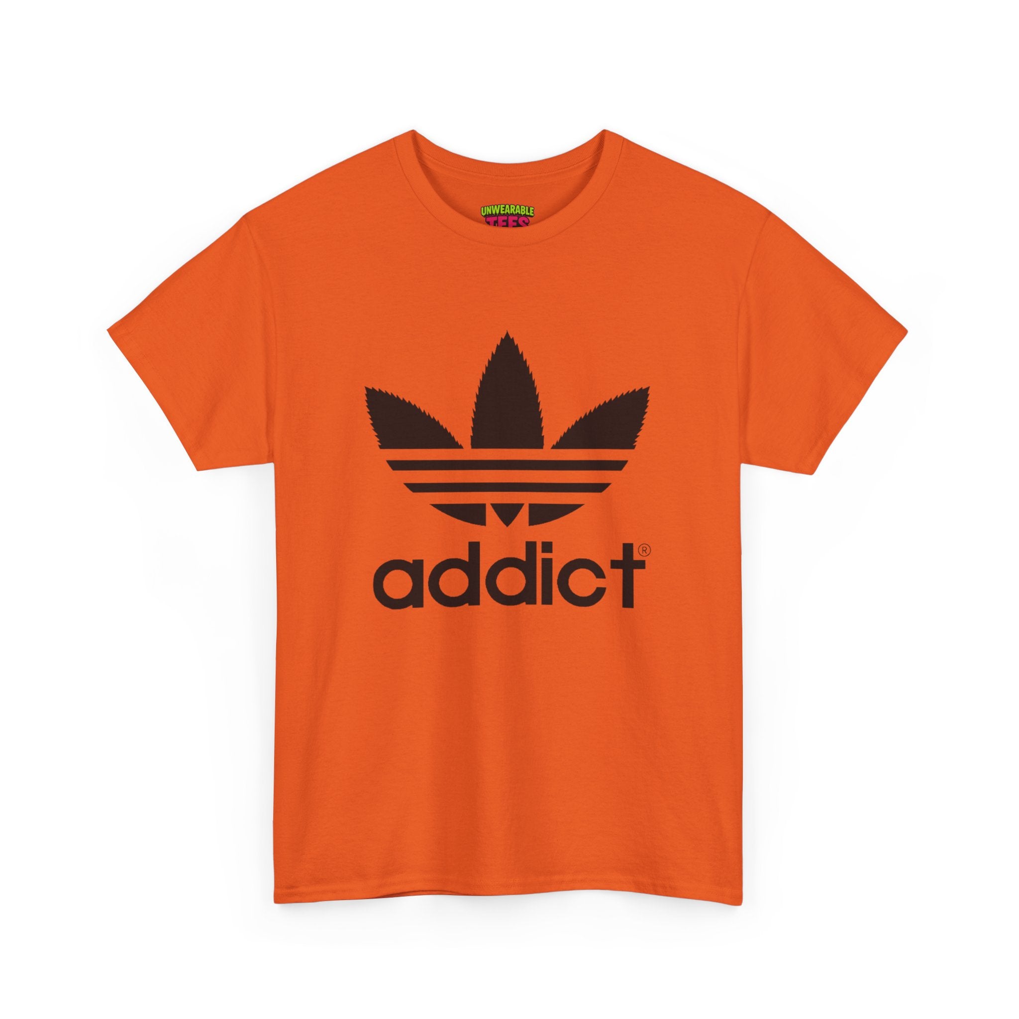 Adidas Parody Logo "Addict" T-Shirt