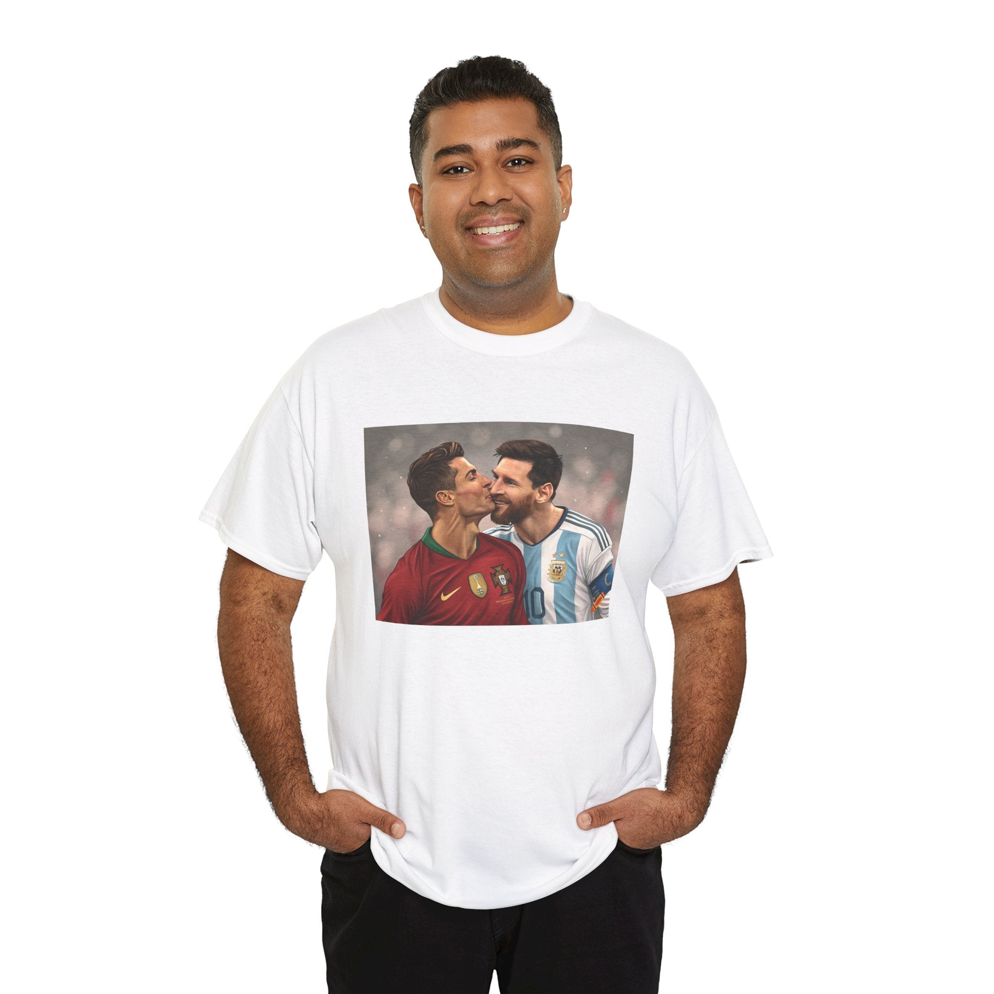 Cristiano Ronaldo and Lionel Messi Kissing T-Shirt