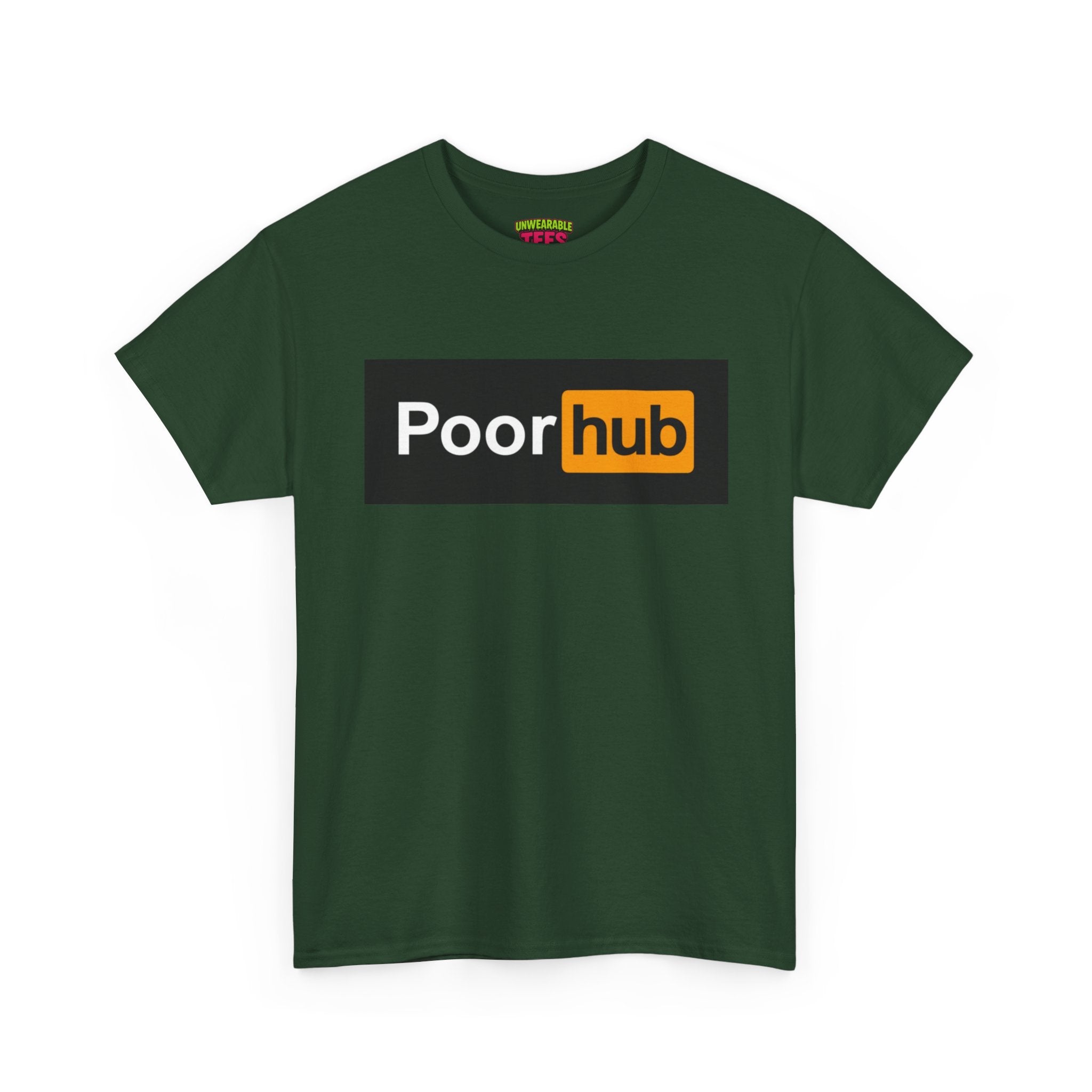 Pornhub Parody Logo "Poorhub" T-Shirt