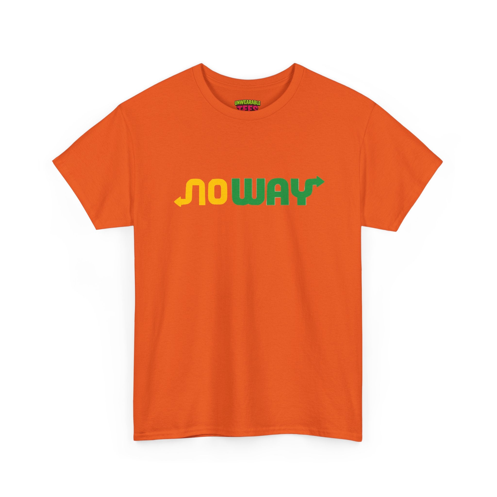 Subway Parody Logo "No way" T-Shirt