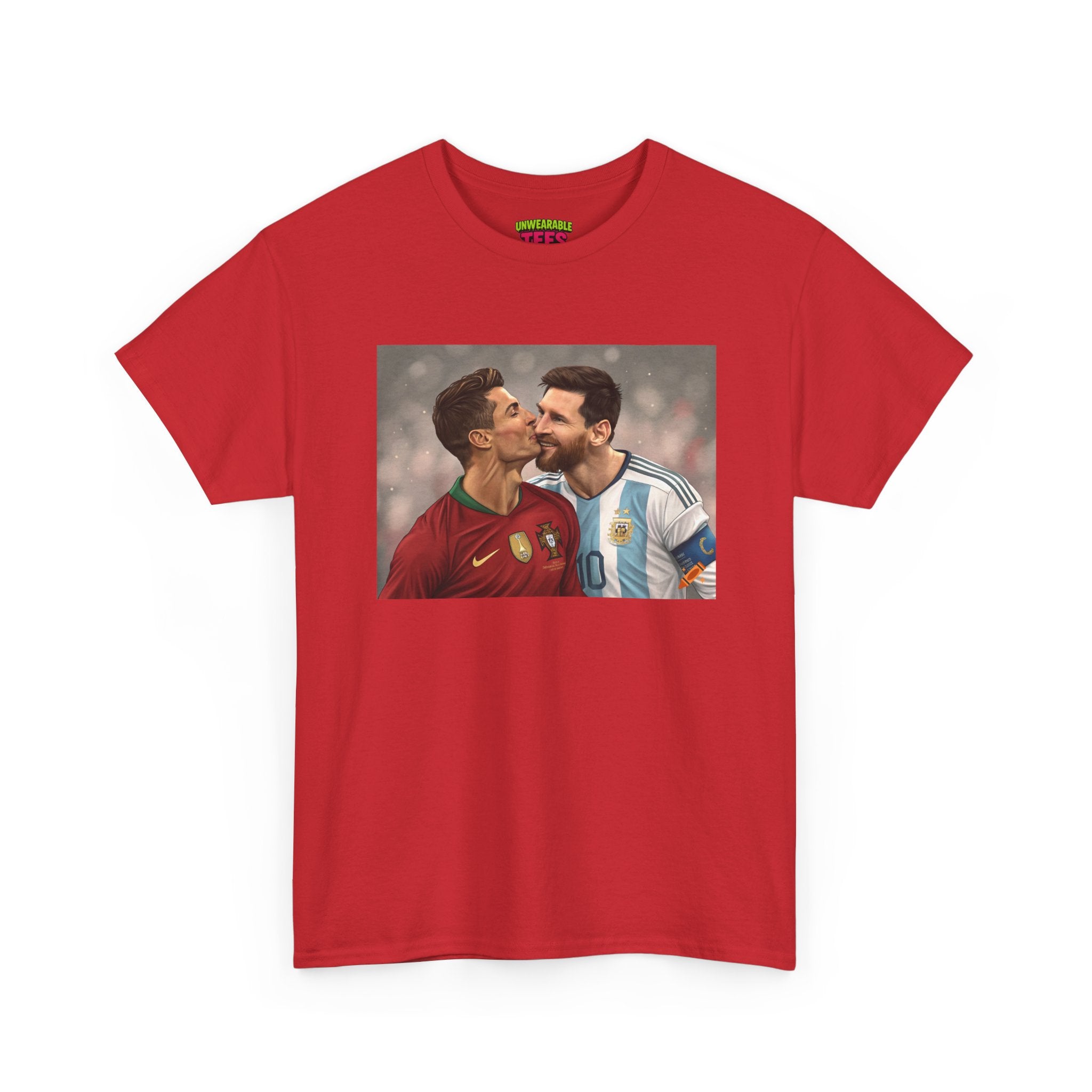Cristiano Ronaldo and Lionel Messi Kissing T-Shirt