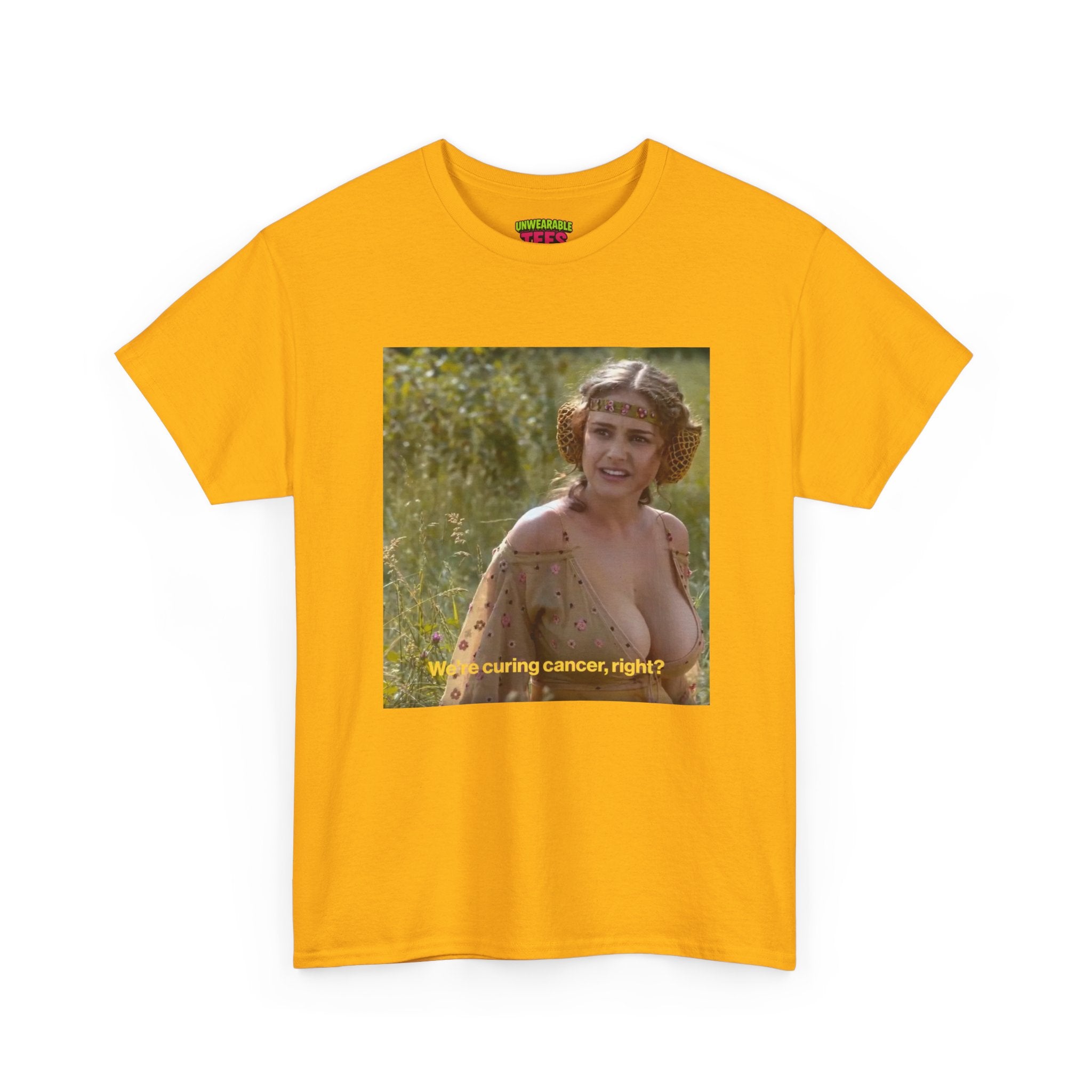 We're Curing Cancer Right T-Shirt