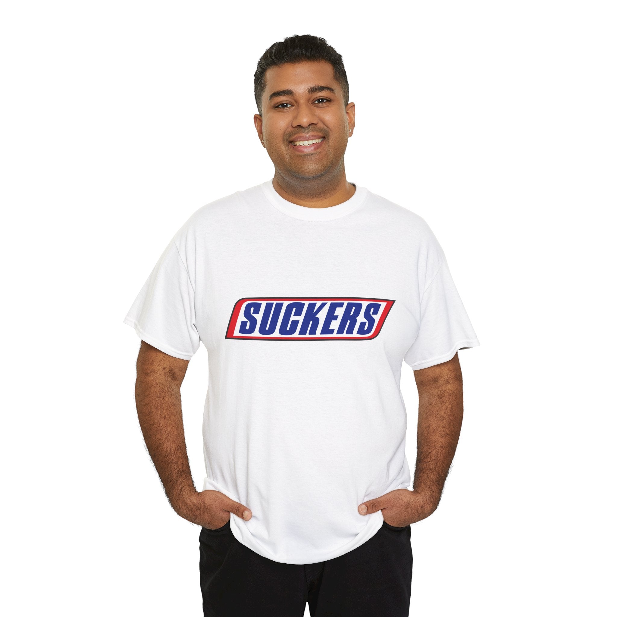 Snickers Parody Logo "Suckers" T-Shirt