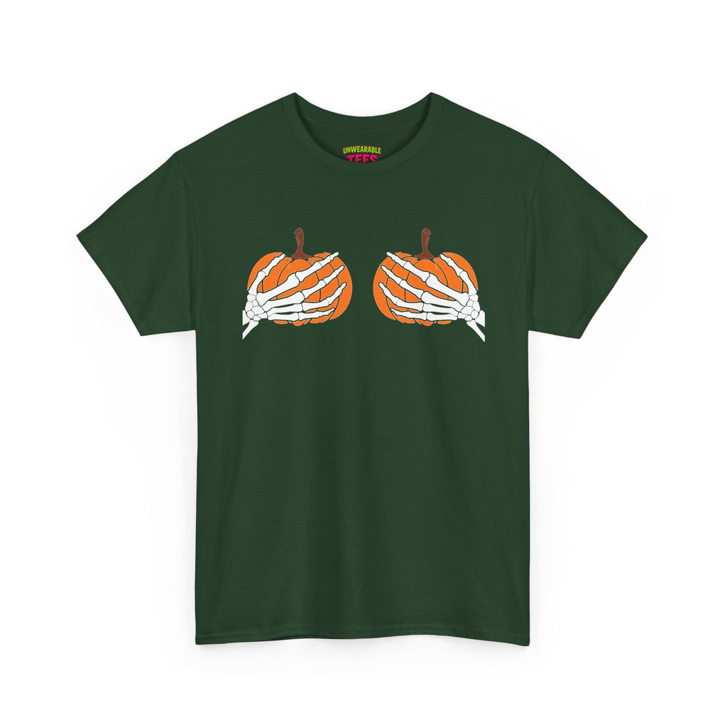 Boobs Pumpkins Inappropriate Halloween T-Shirt