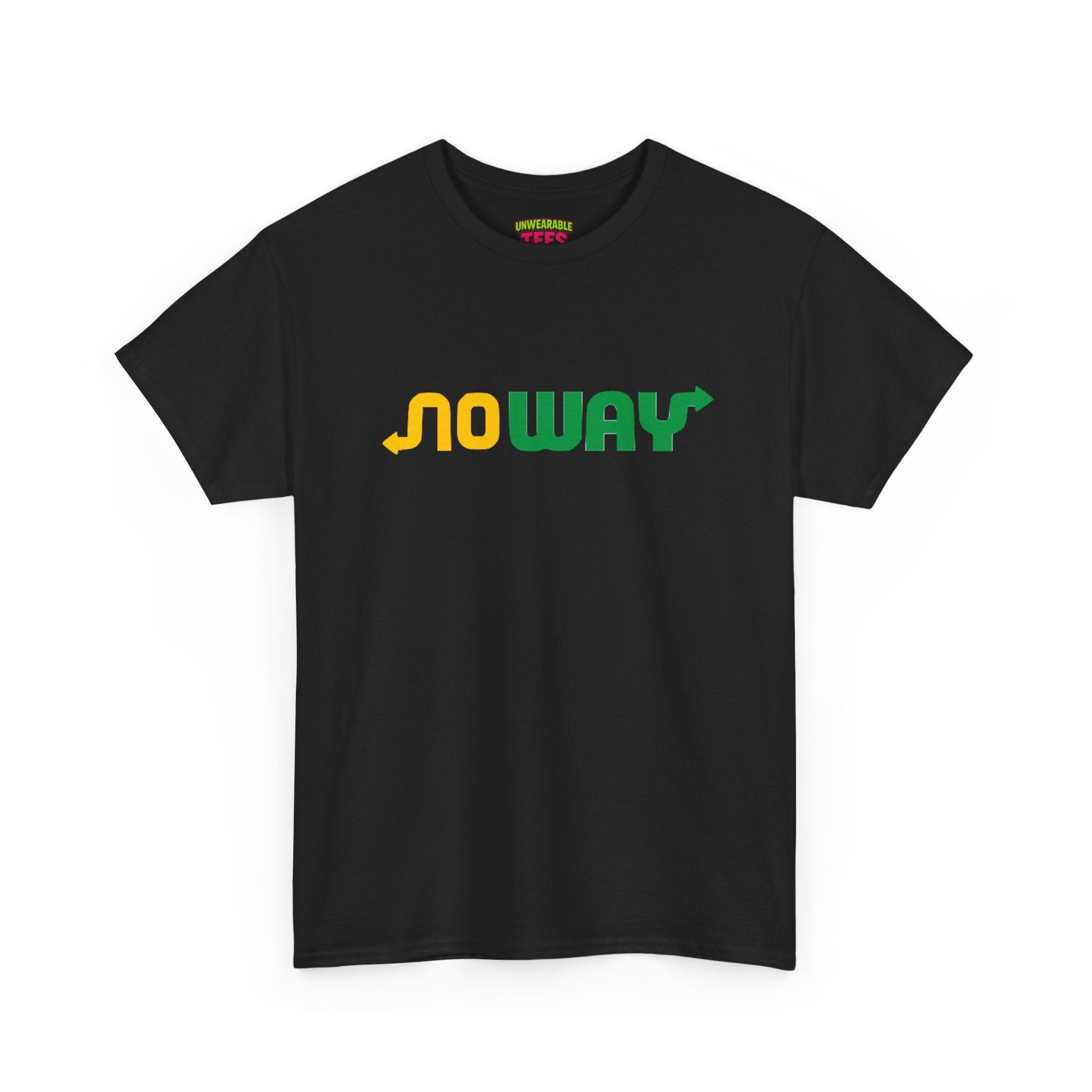 Subway Parody Logo "No way" T-Shirt