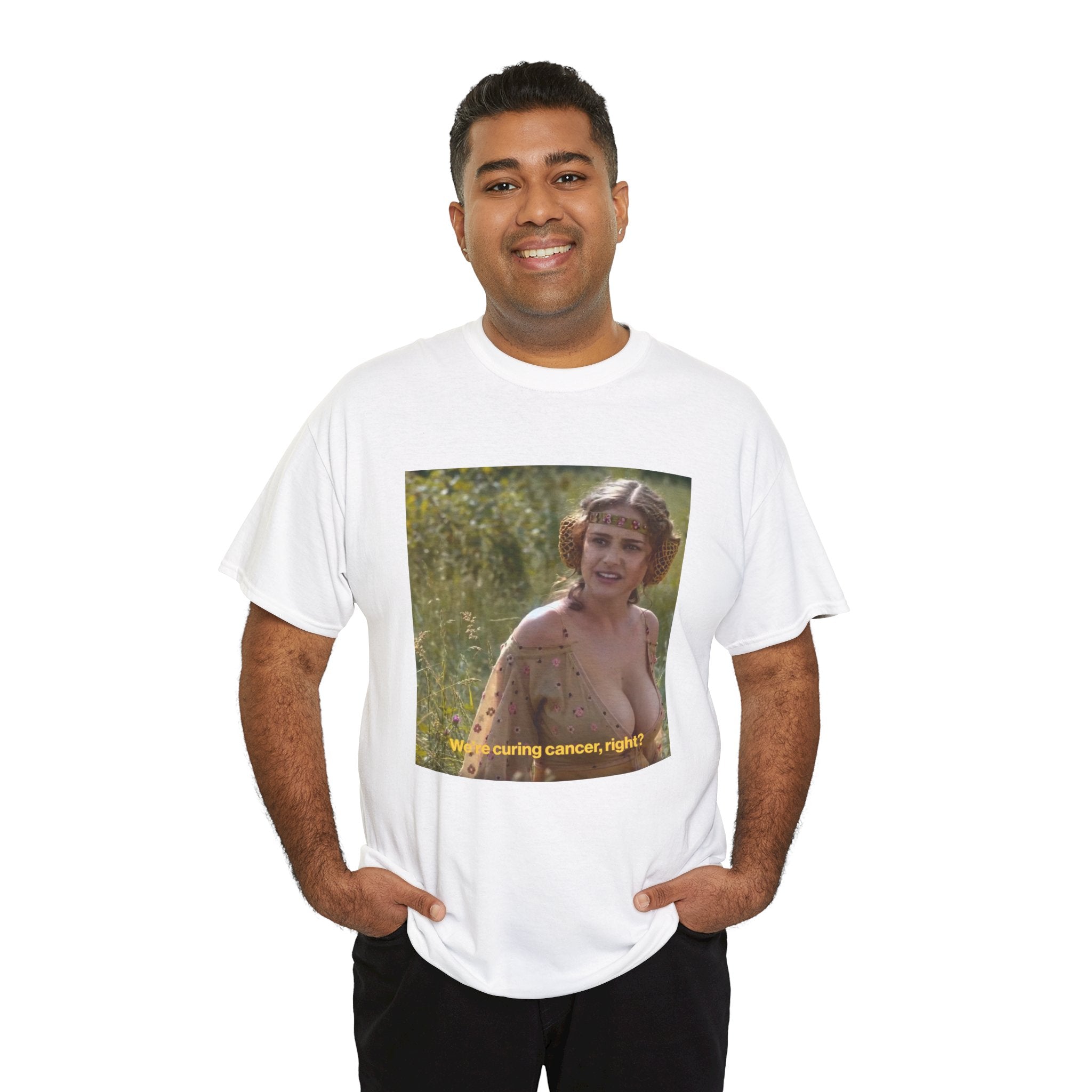 We're Curing Cancer Right T-Shirt