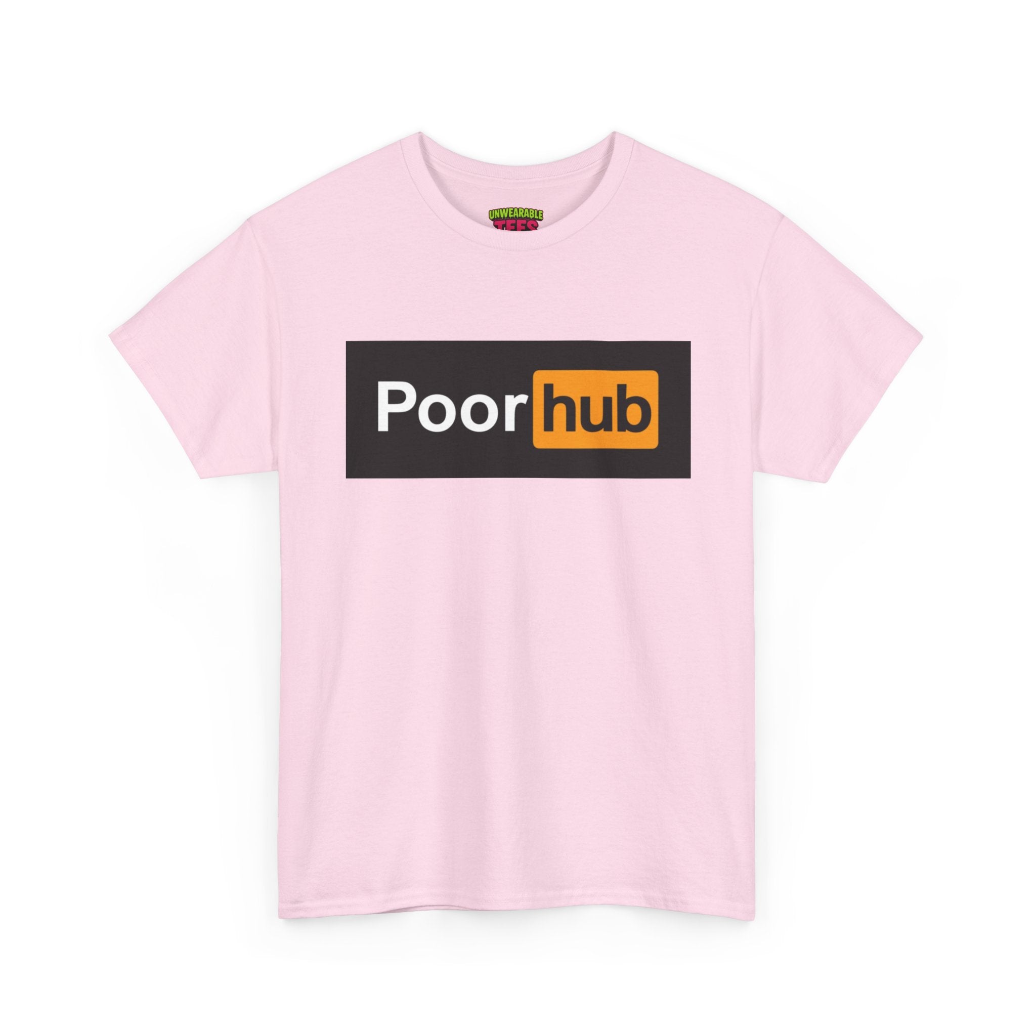 Pornhub Parody Logo "Poorhub" T-Shirt