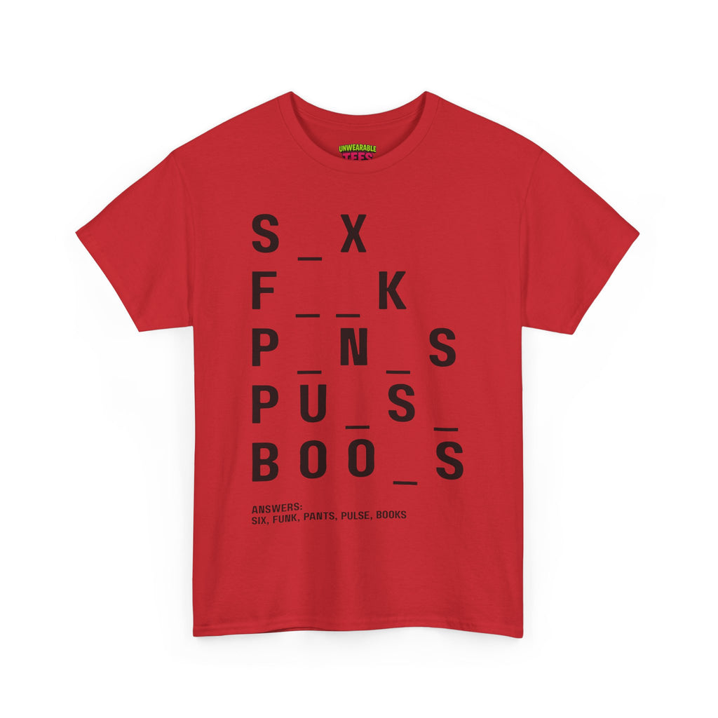 Funny NSFW Word Puzzles T-Shirt