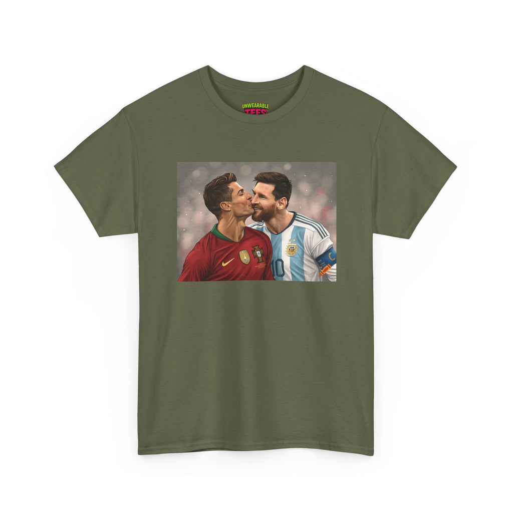 Cristiano Ronaldo and Lionel Messi Kissing T-Shirt