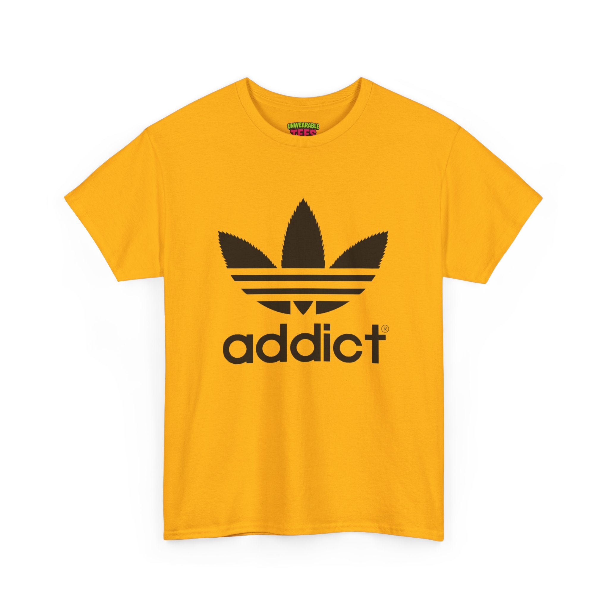 Adidas Parody Logo "Addict" T-Shirt
