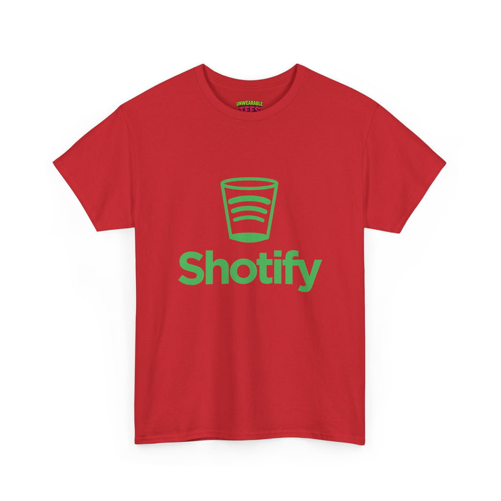 Spotify Parody Logo "Shotify" T-Shirt