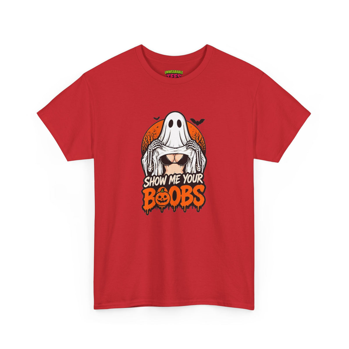 Show Me Your Boobs Inappropriate Halloween T-Shirt