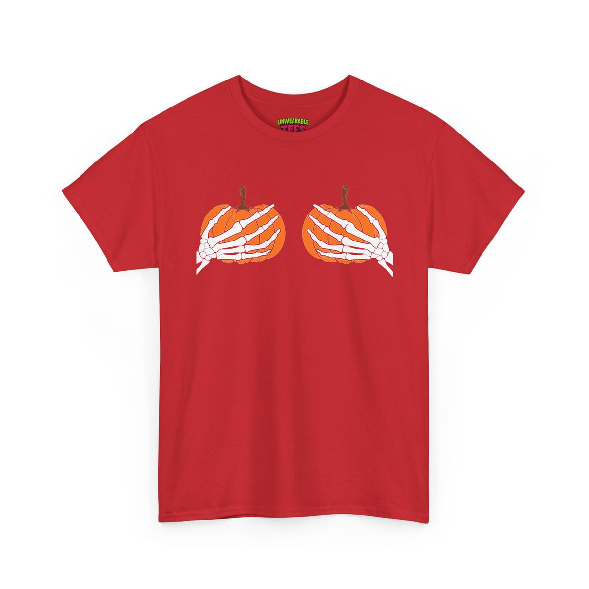 Boobs Pumpkins Inappropriate Halloween T-Shirt