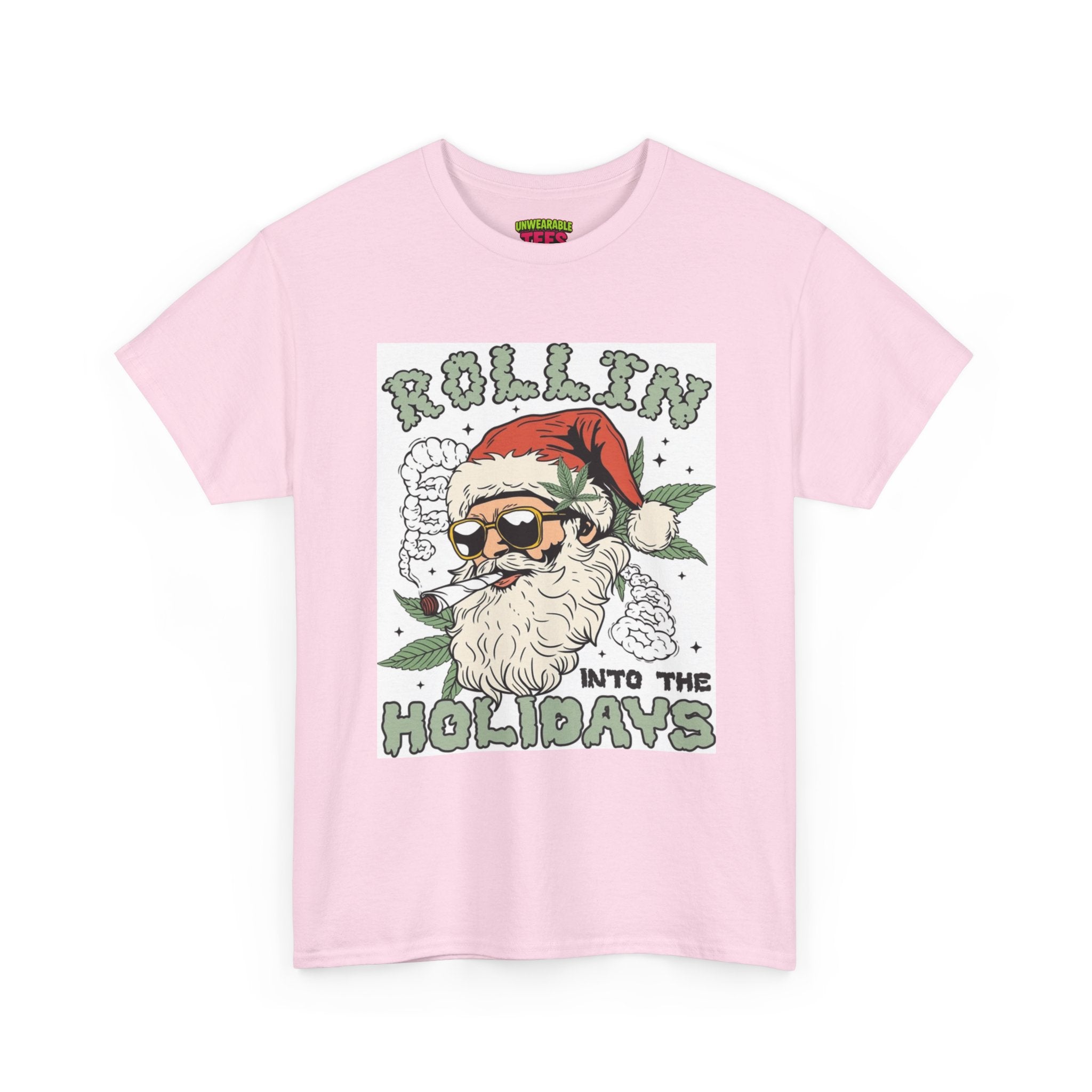 Rolling into the Holidays Inappropriate Christmas T-Shirt