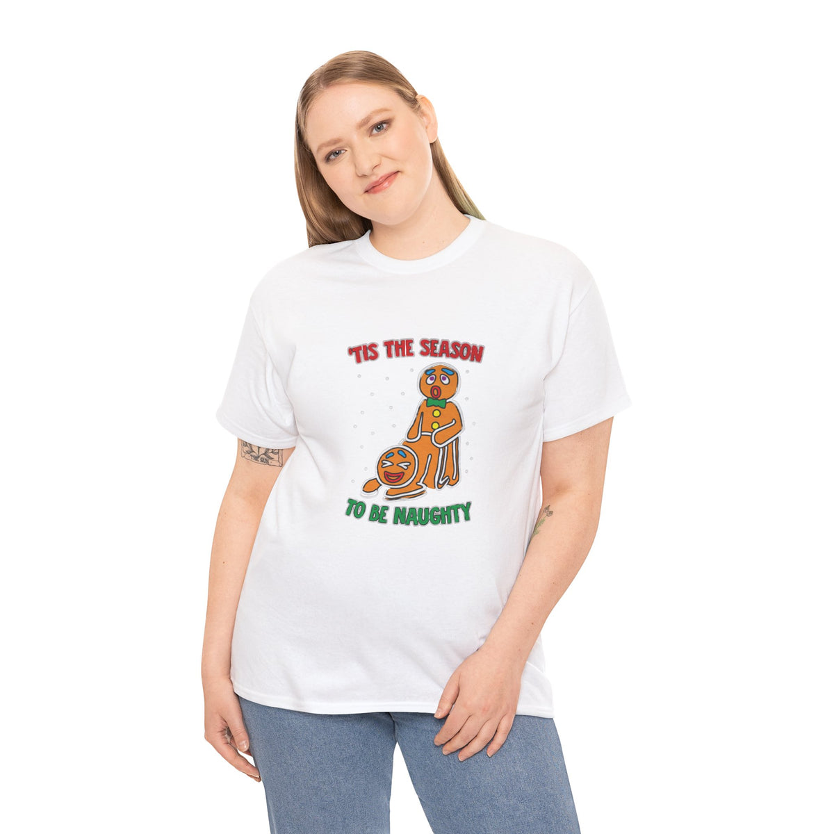 Tis the Season to be Naughty Inappropriate Christmas T-Shirt