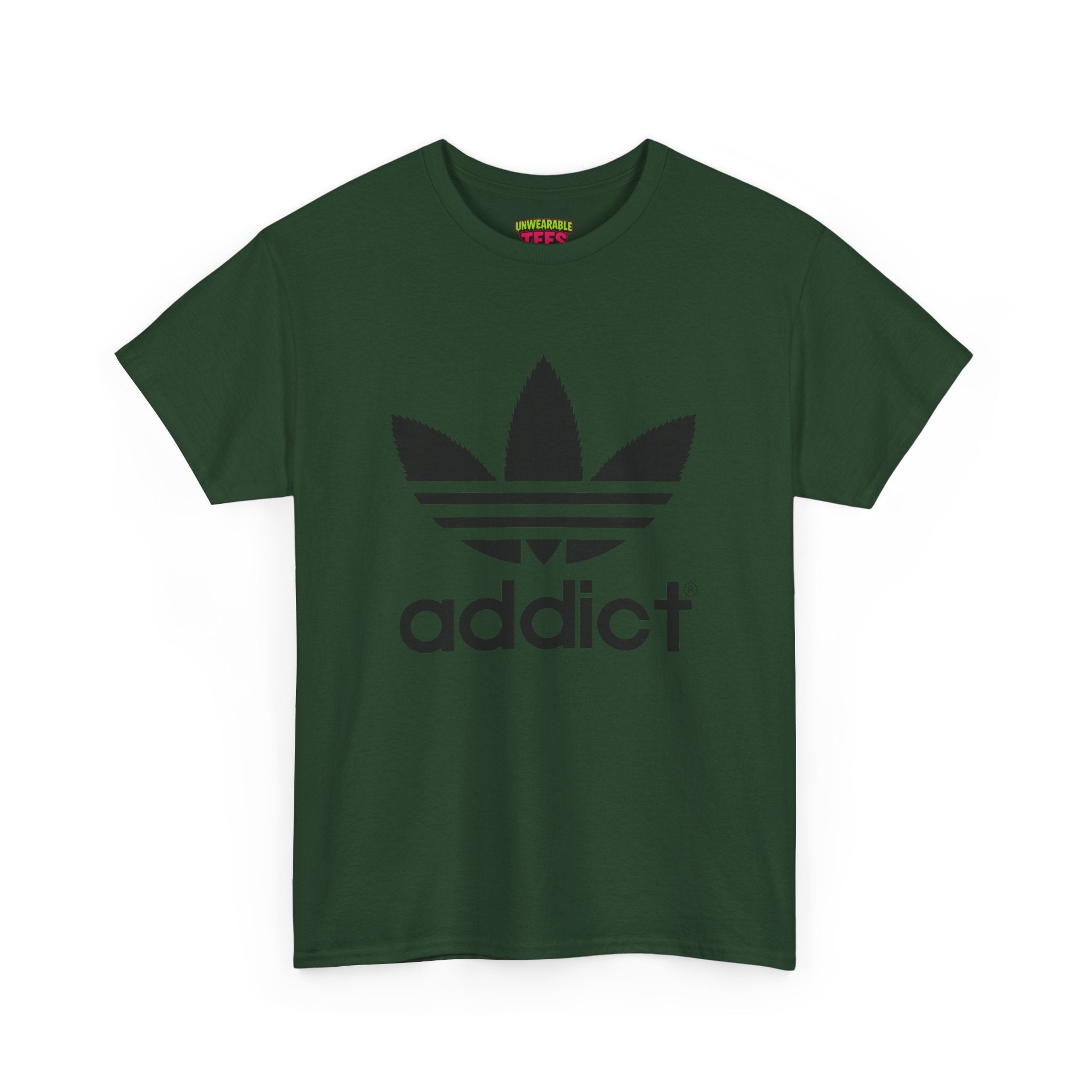 Adidas Parody Logo "Addict" T-Shirt
