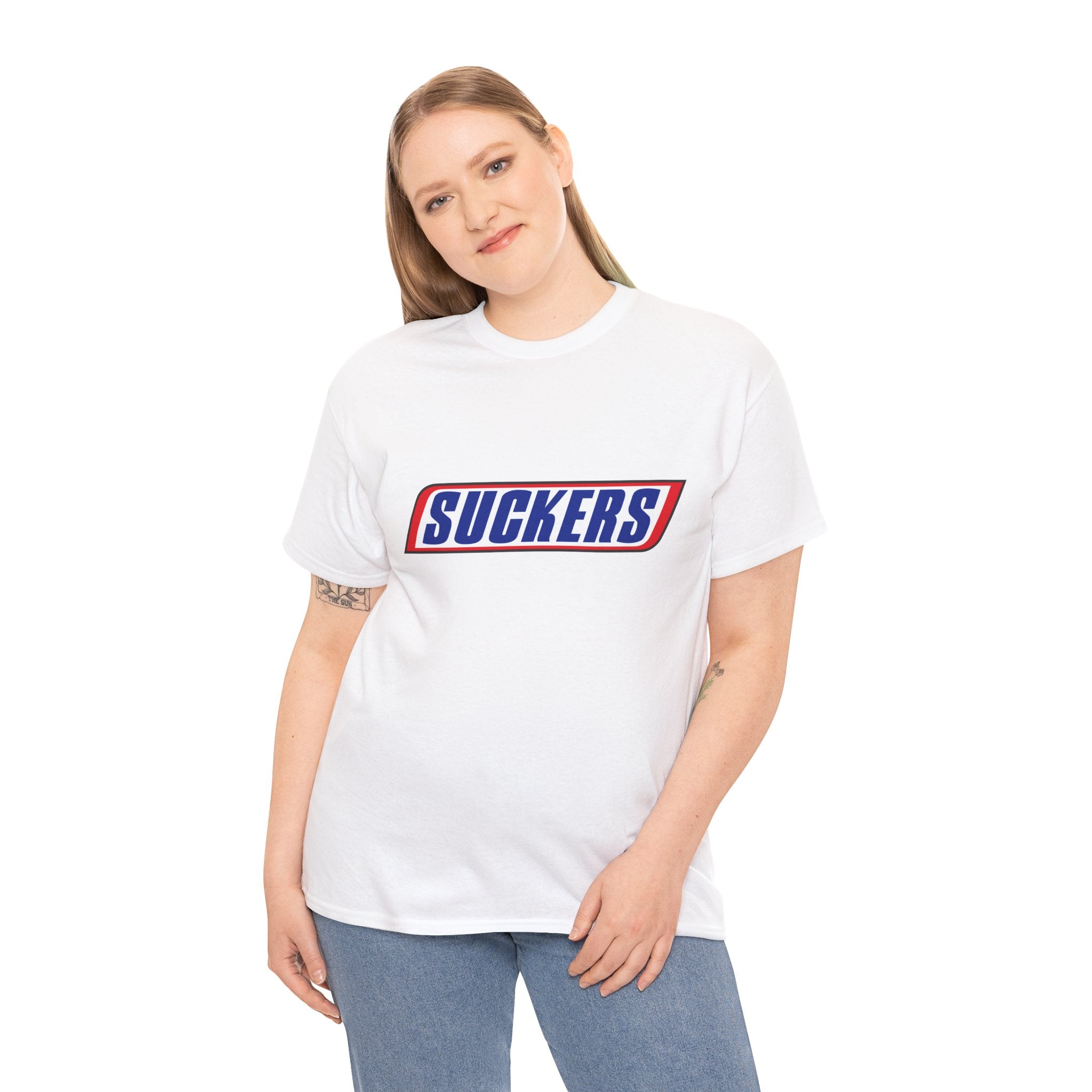 Snickers Parody Logo "Suckers" T-Shirt