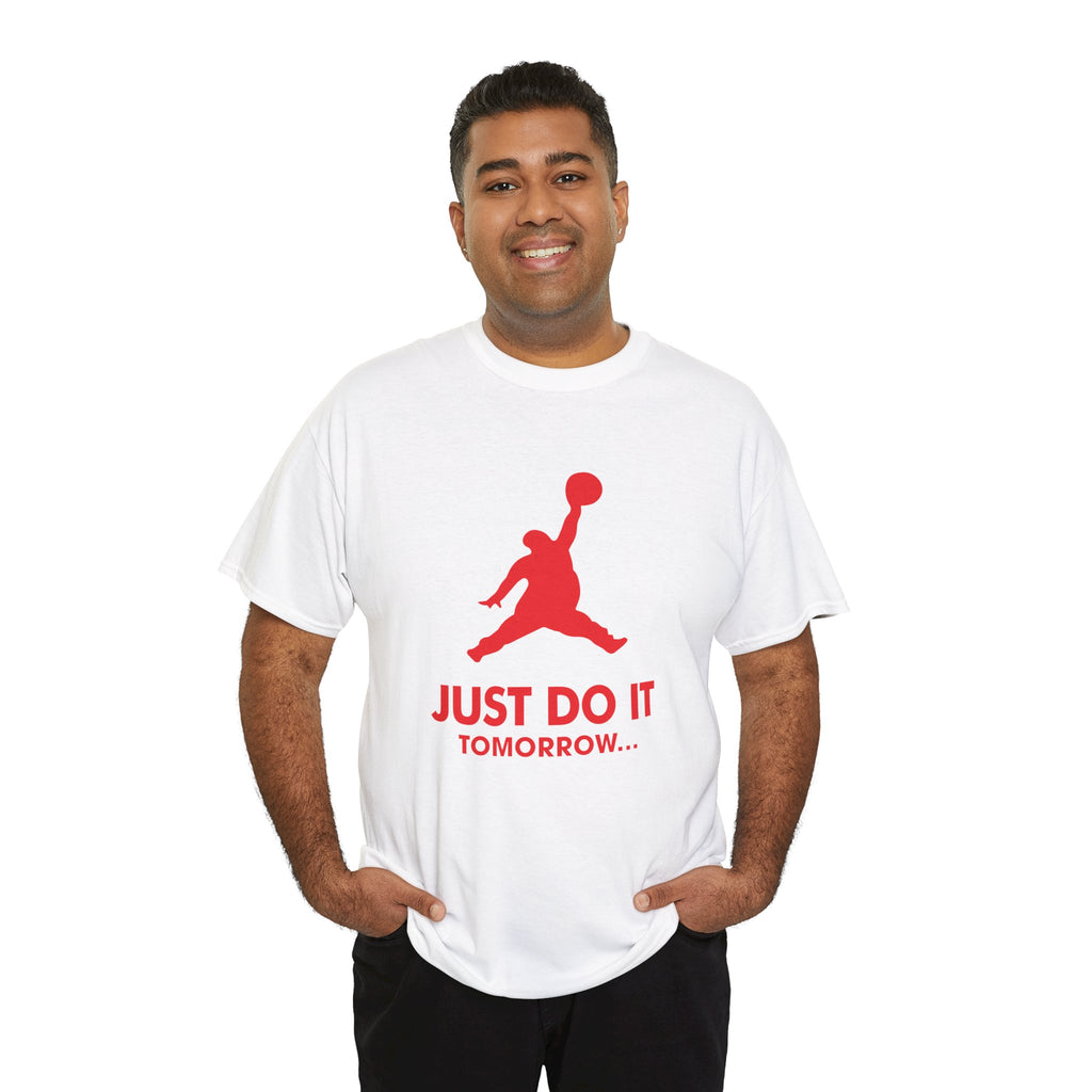 Nike Air Jordan Parody Logo "Just Do It Tomorrow" T-Shirt