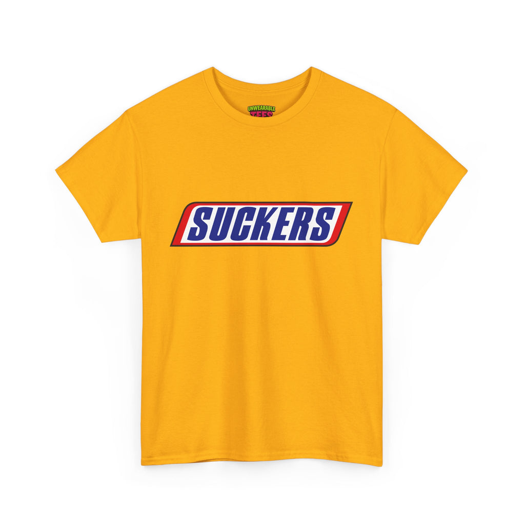 Snickers Parody Logo "Suckers" T-Shirt