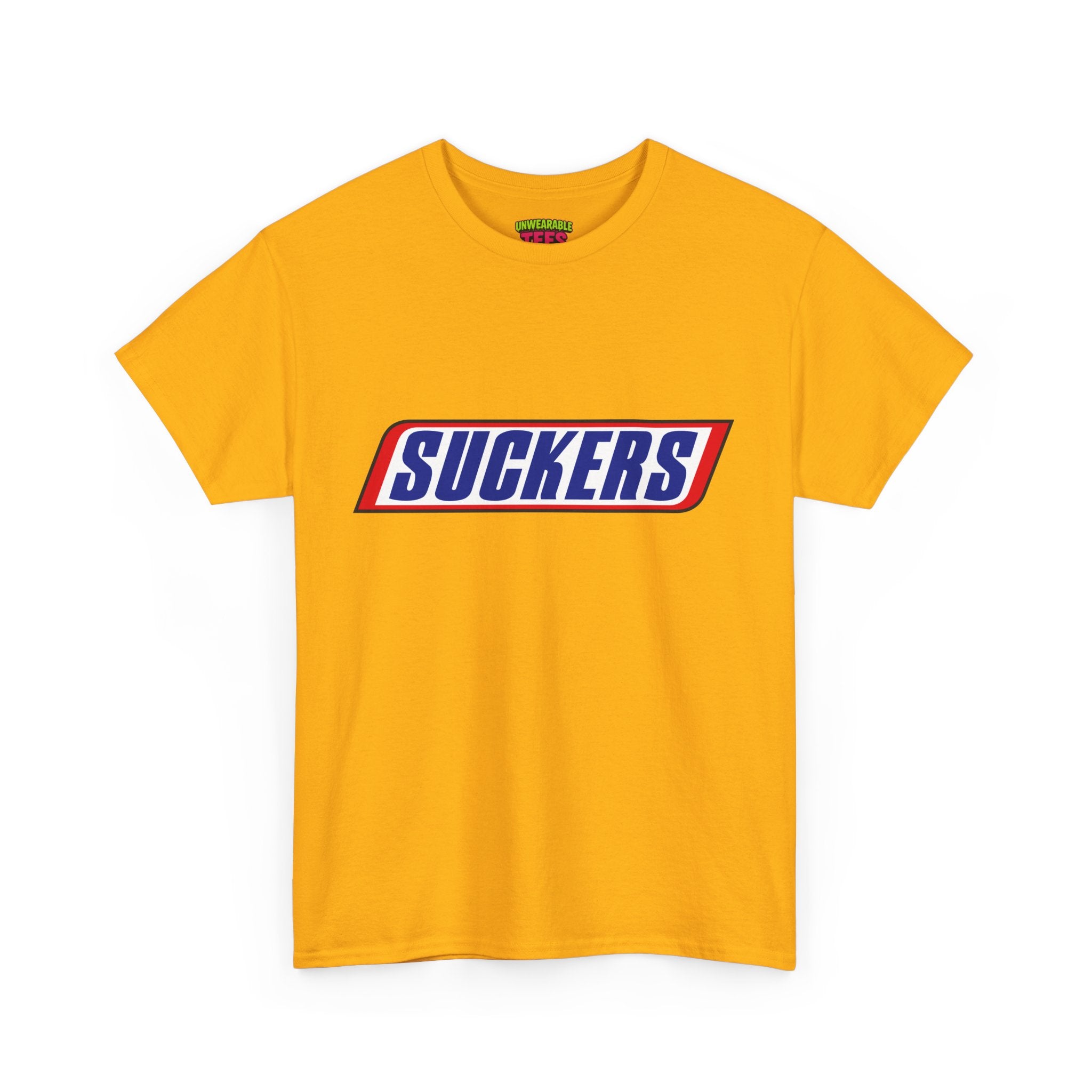 Snickers Parody Logo "Suckers" T-Shirt