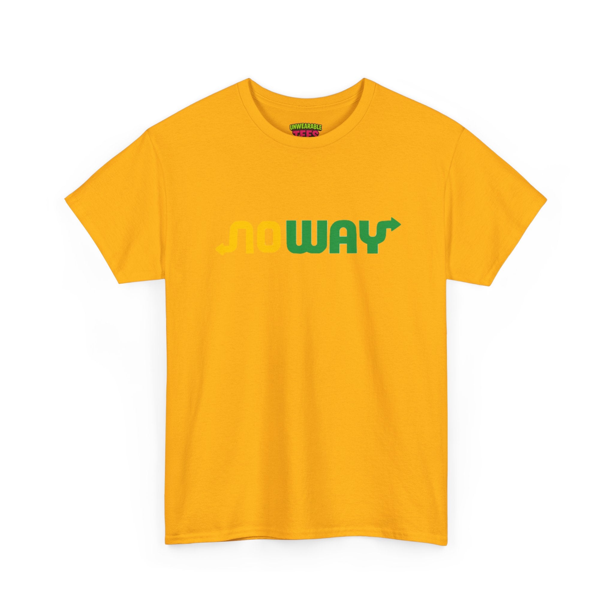 Subway Parody Logo "No way" T-Shirt