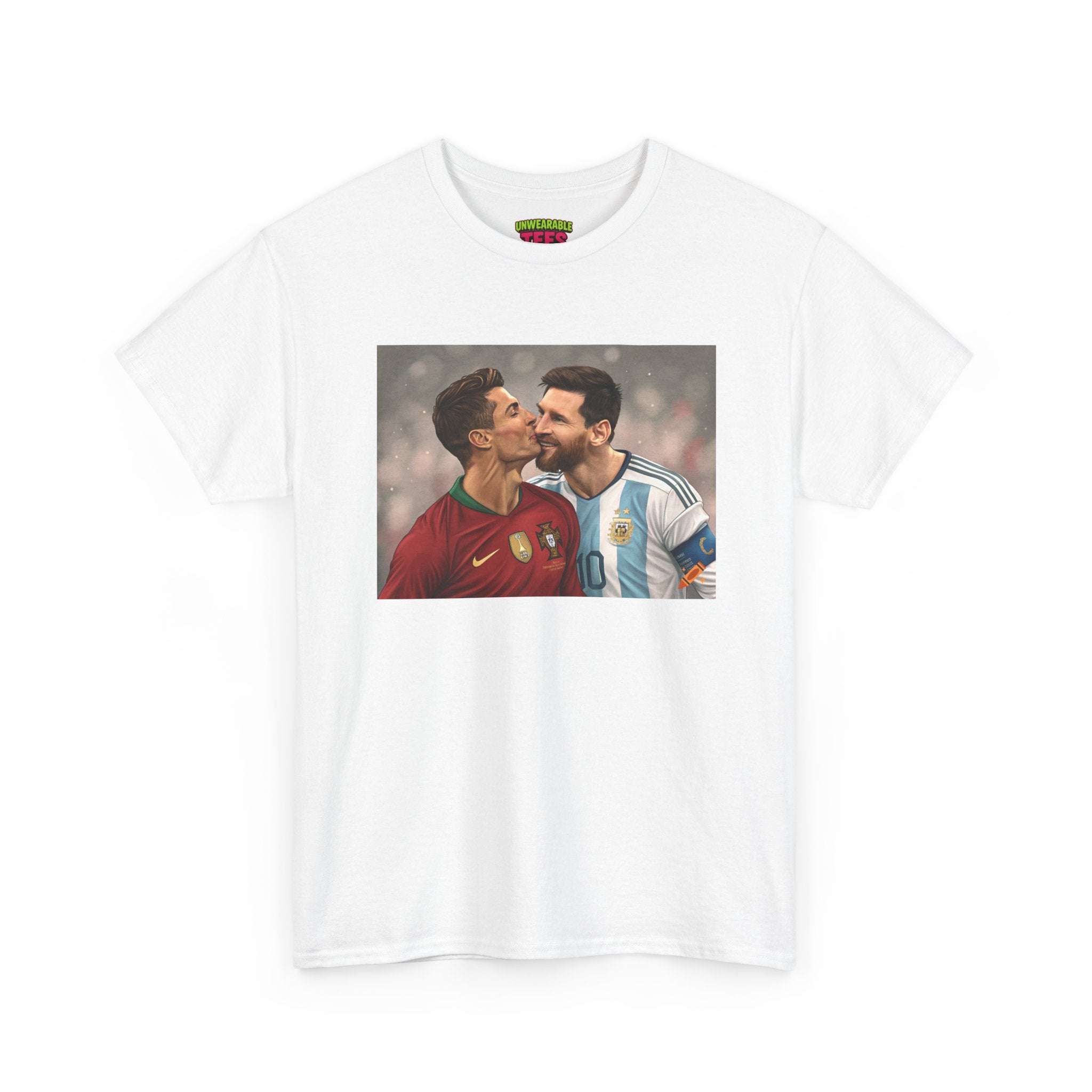 Cristiano Ronaldo and Lionel Messi Kissing T-Shirt