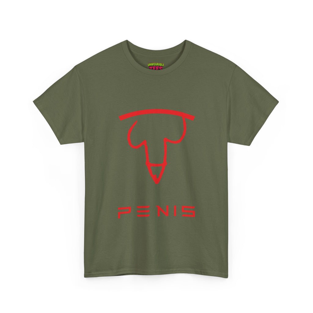 Tesla Parody Logo "Penis" T-Shirt