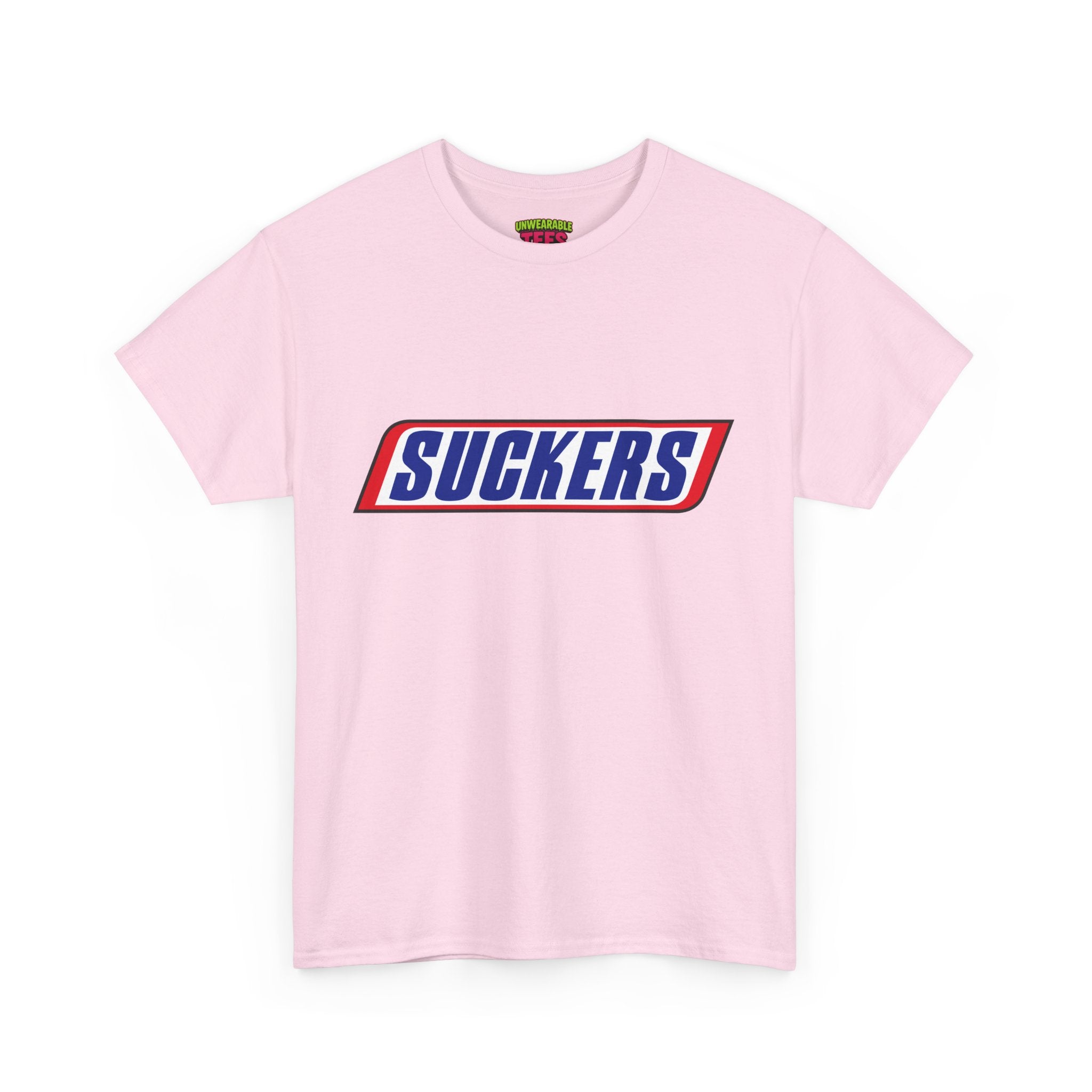 Snickers Parody Logo "Suckers" T-Shirt