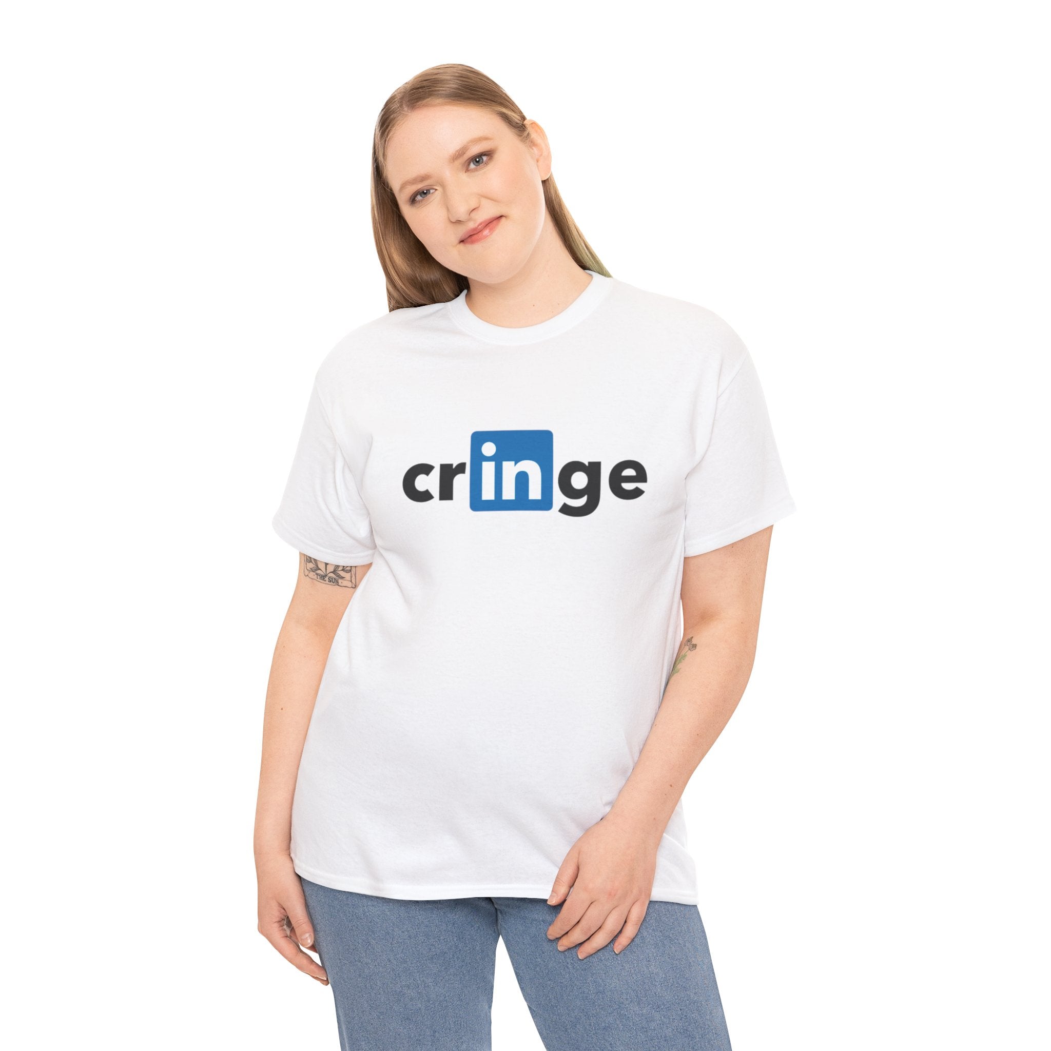 LinkedIn Parody Logo "Cringe" T-Shirt