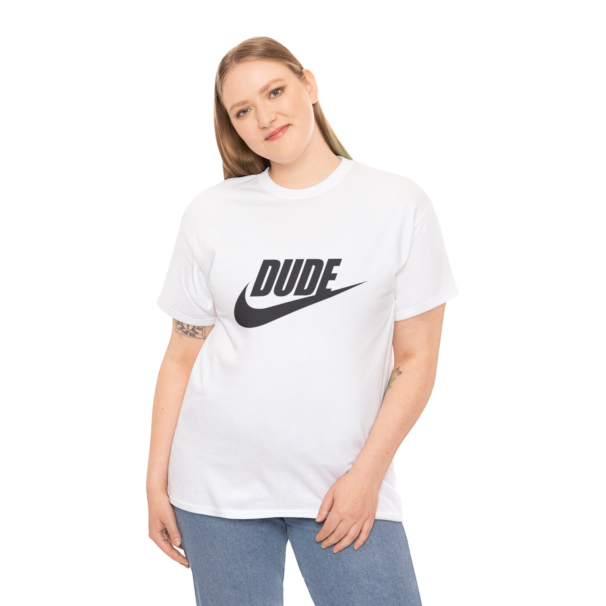 Nike Parody Logo "Dude" T-Shirt