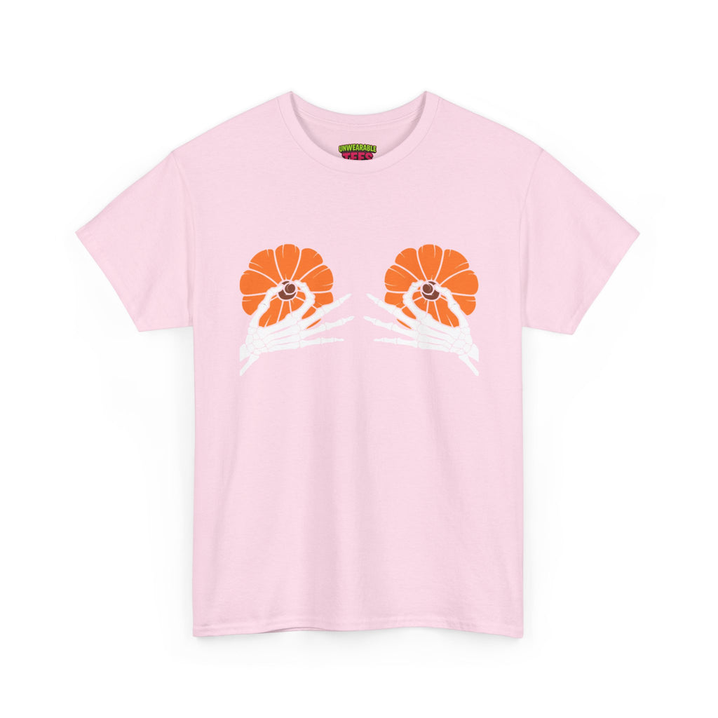 Pumpkin Boobs Inappropriate Halloween T-Shirt