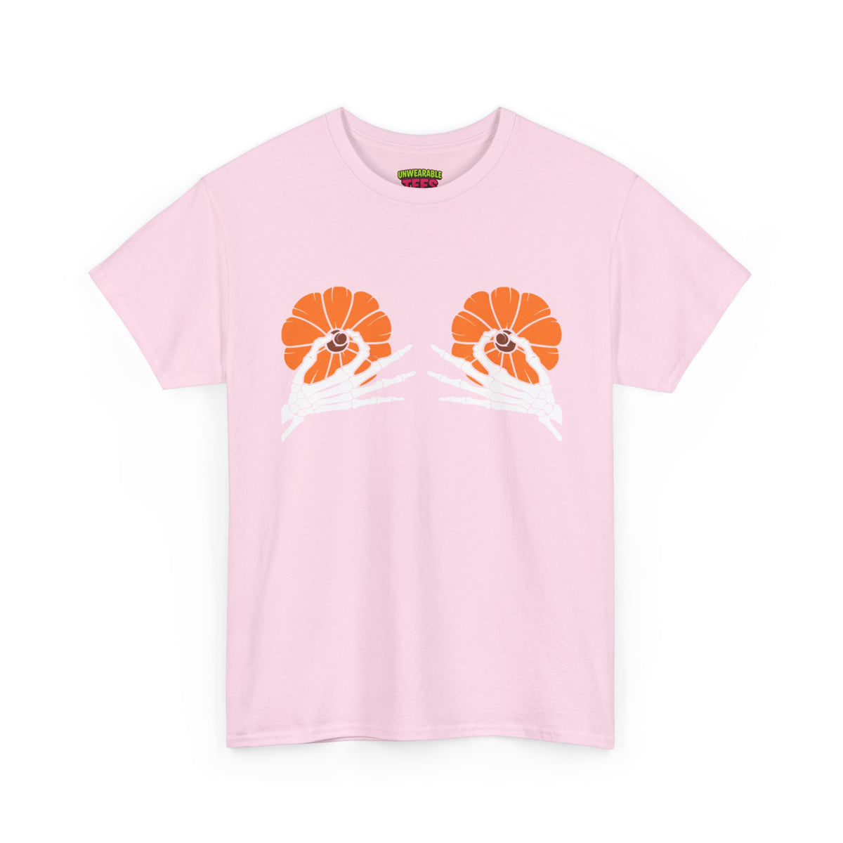 Pumpkin Boobs Inappropriate Halloween T-Shirt