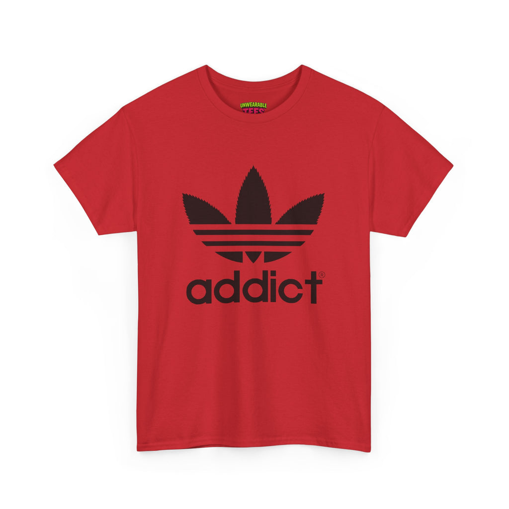 Adidas Parody Logo "Addict" T-Shirt
