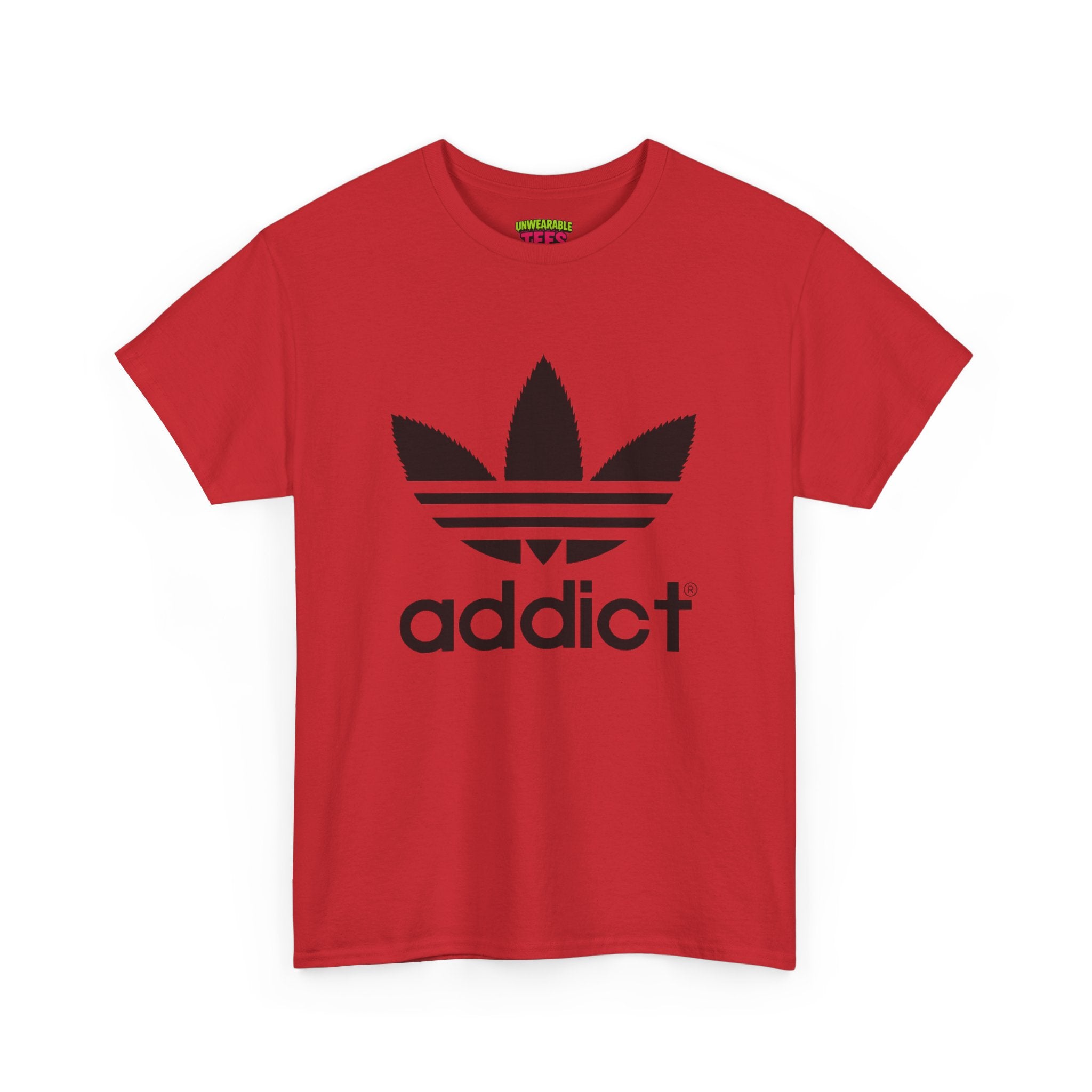 Adidas Parody Logo "Addict" T-Shirt