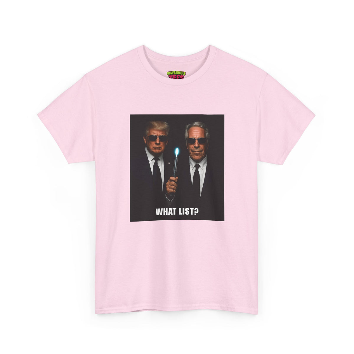 Donald Trump & Epstein What List T-Shirt