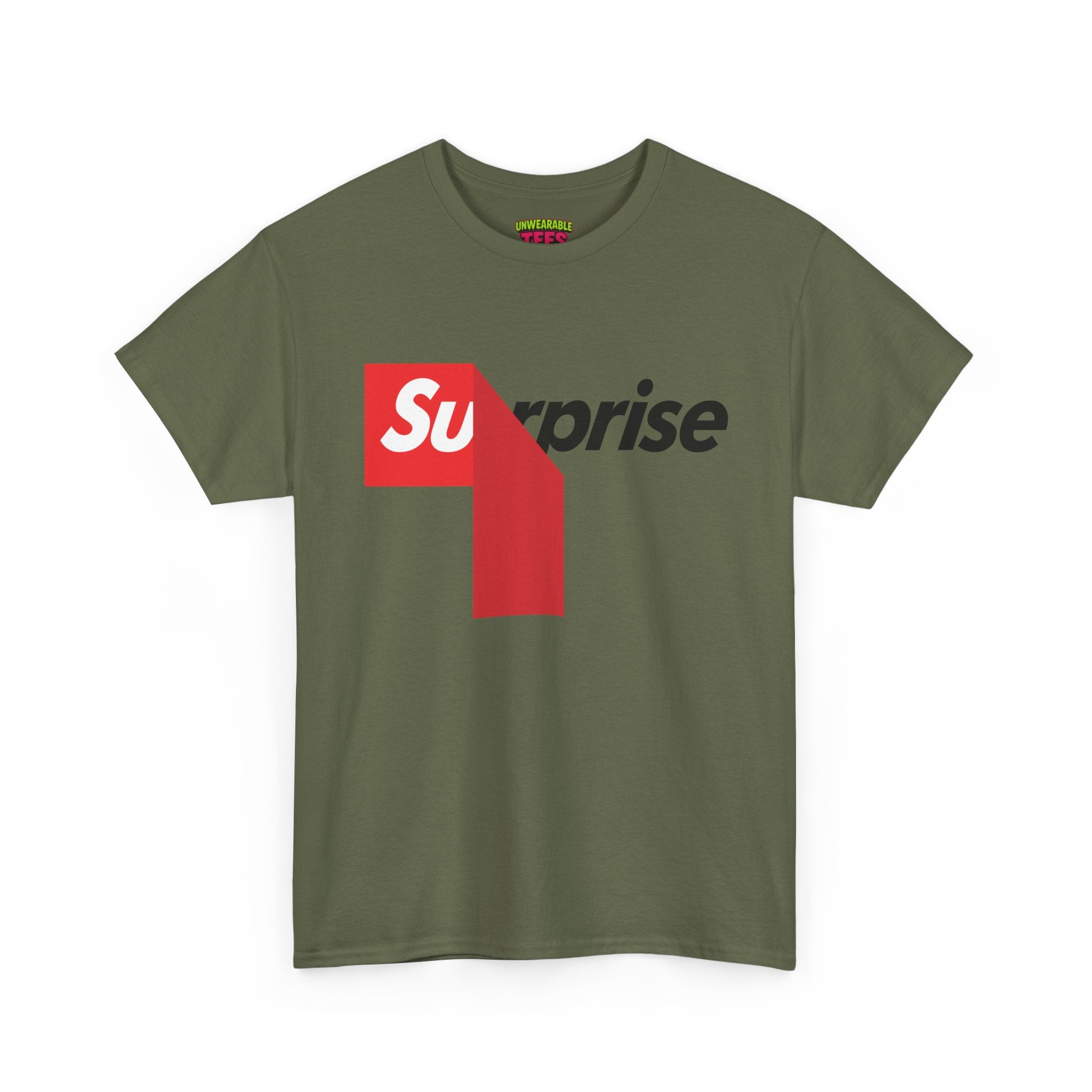 Supreme Parody Logo "Surprise" T-Shirt