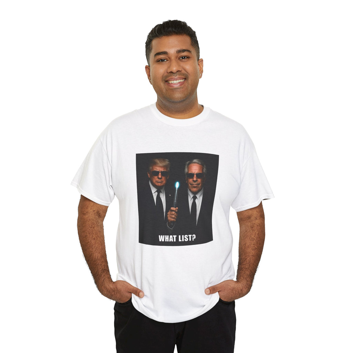 Donald Trump & Epstein What List T-Shirt