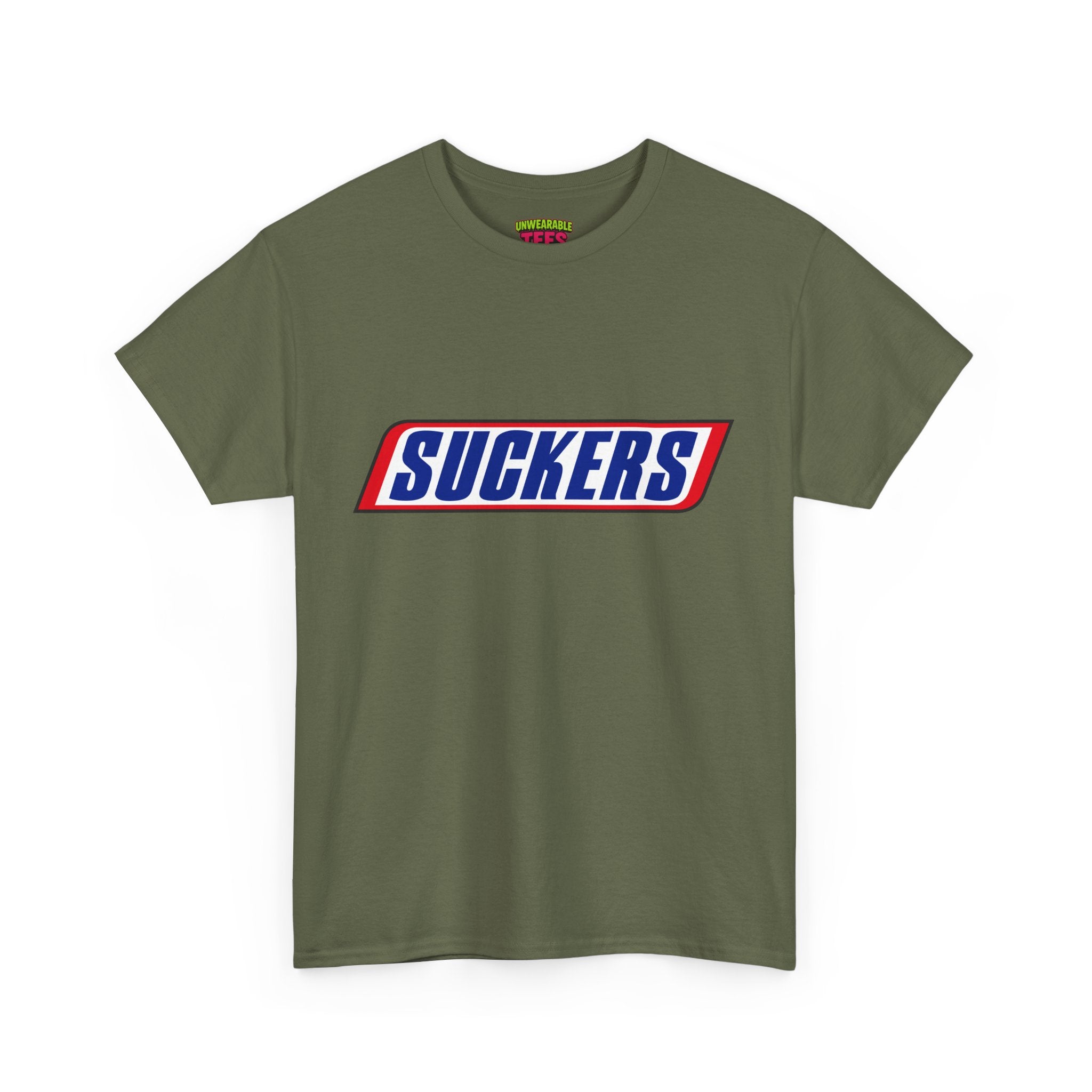 Snickers Parody Logo "Suckers" T-Shirt