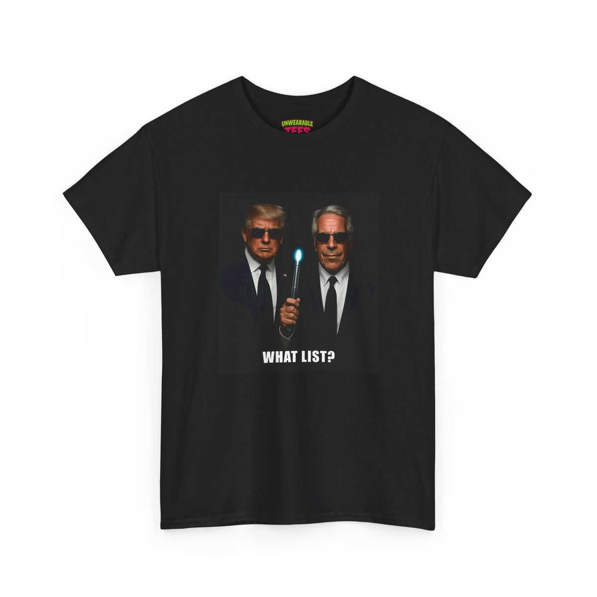 Donald Trump & Epstein What List T-Shirt