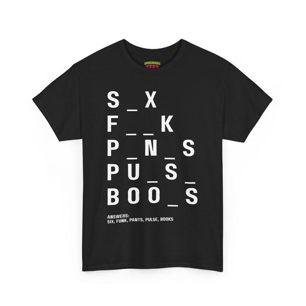 Funny NSFW Word Puzzles T-Shirt
