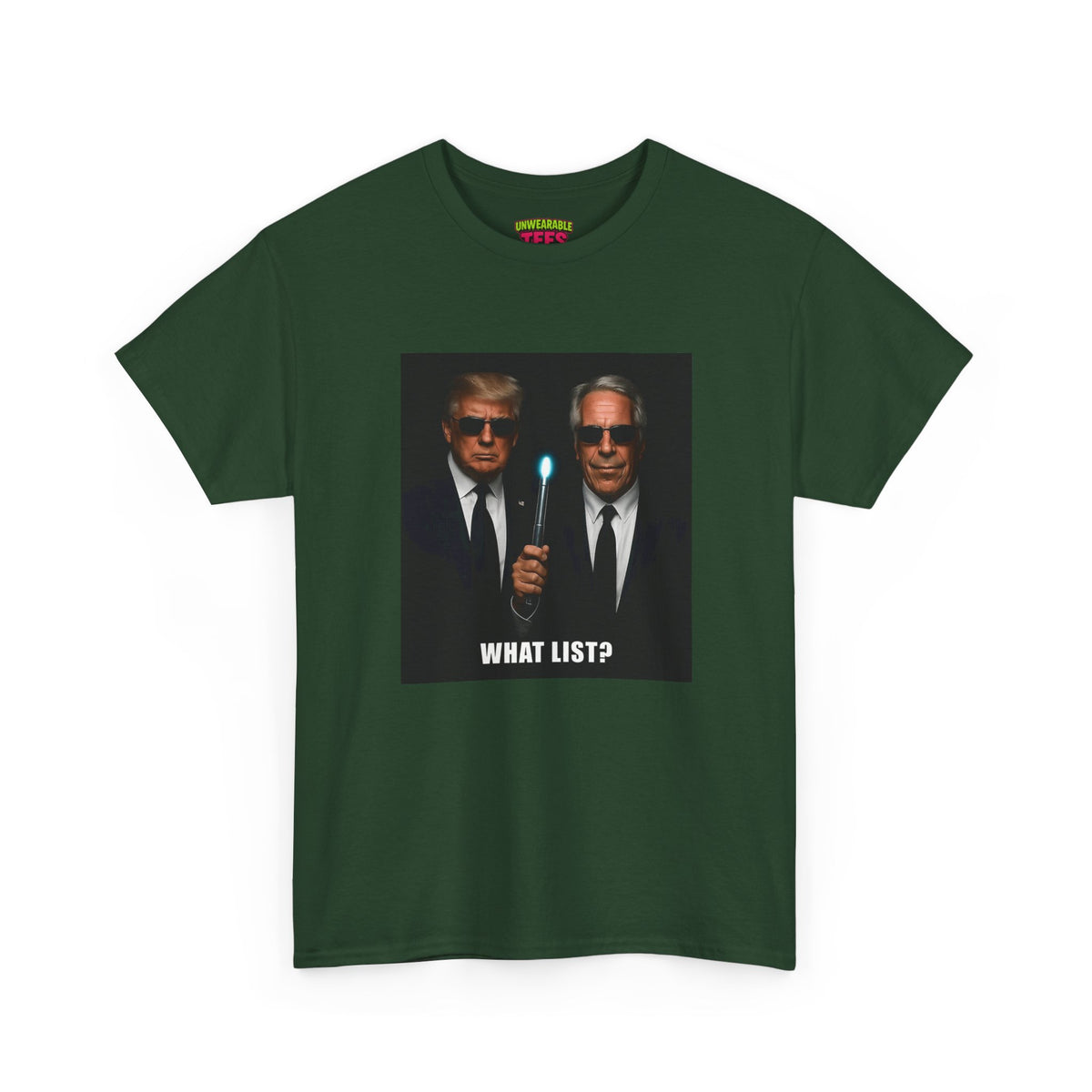 Donald Trump & Epstein What List T-Shirt