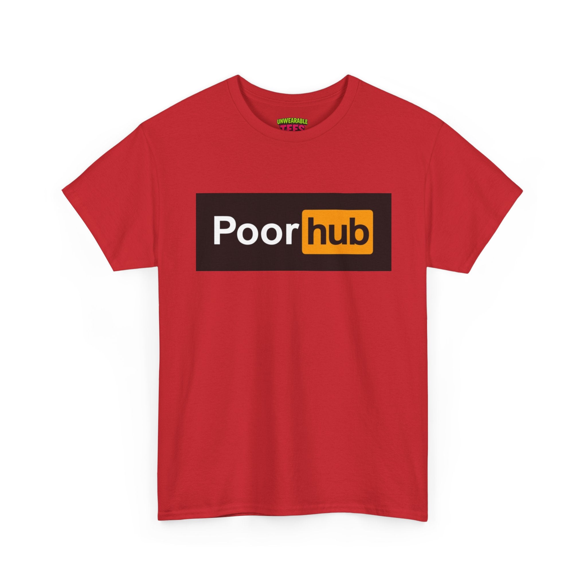 Pornhub Parody Logo "Poorhub" T-Shirt