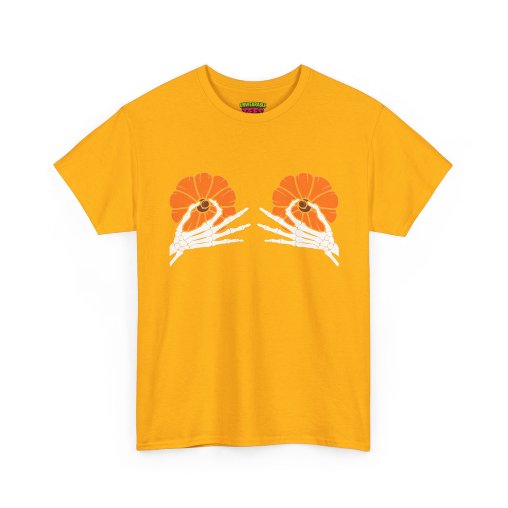 Pumpkin Boobs Inappropriate Halloween T-Shirt