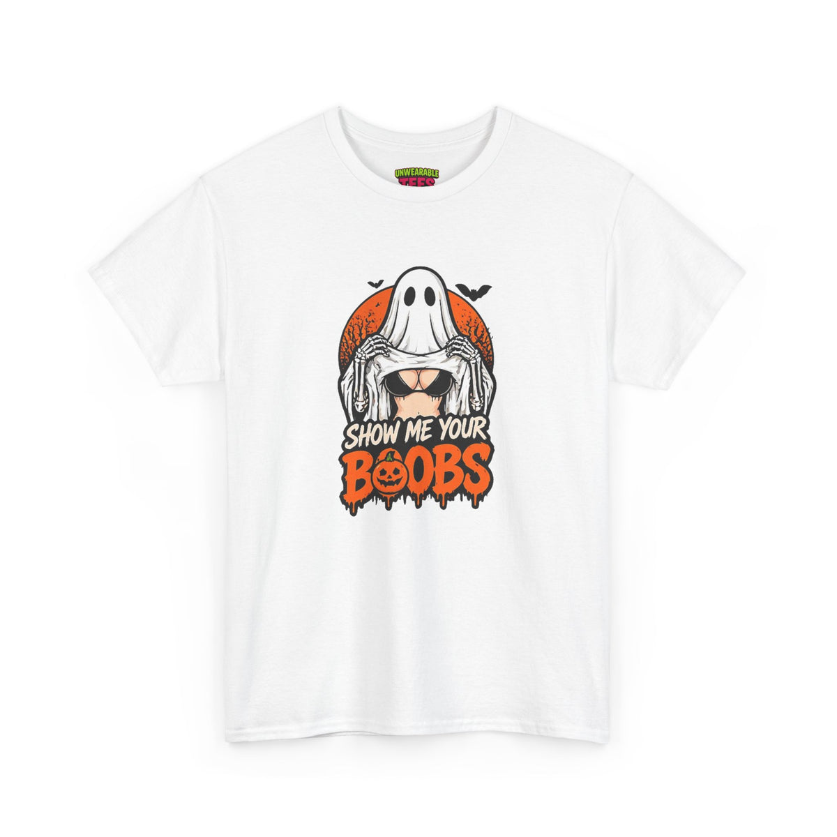 Show Me Your Boobs Inappropriate Halloween T-Shirt