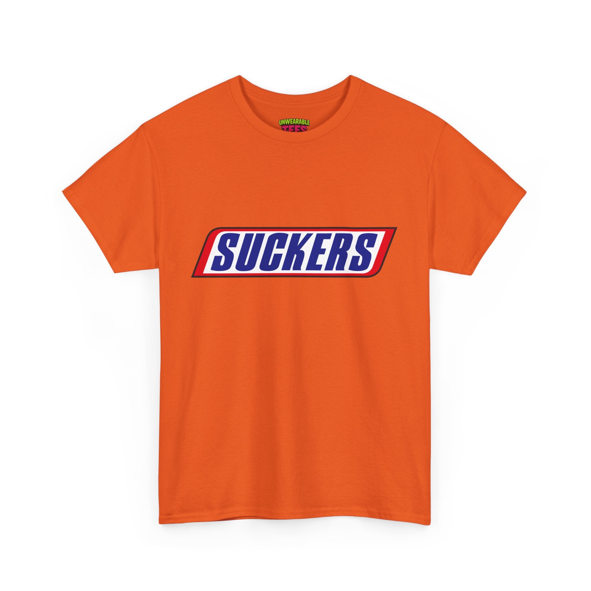 Snickers Parody Logo "Suckers" T-Shirt