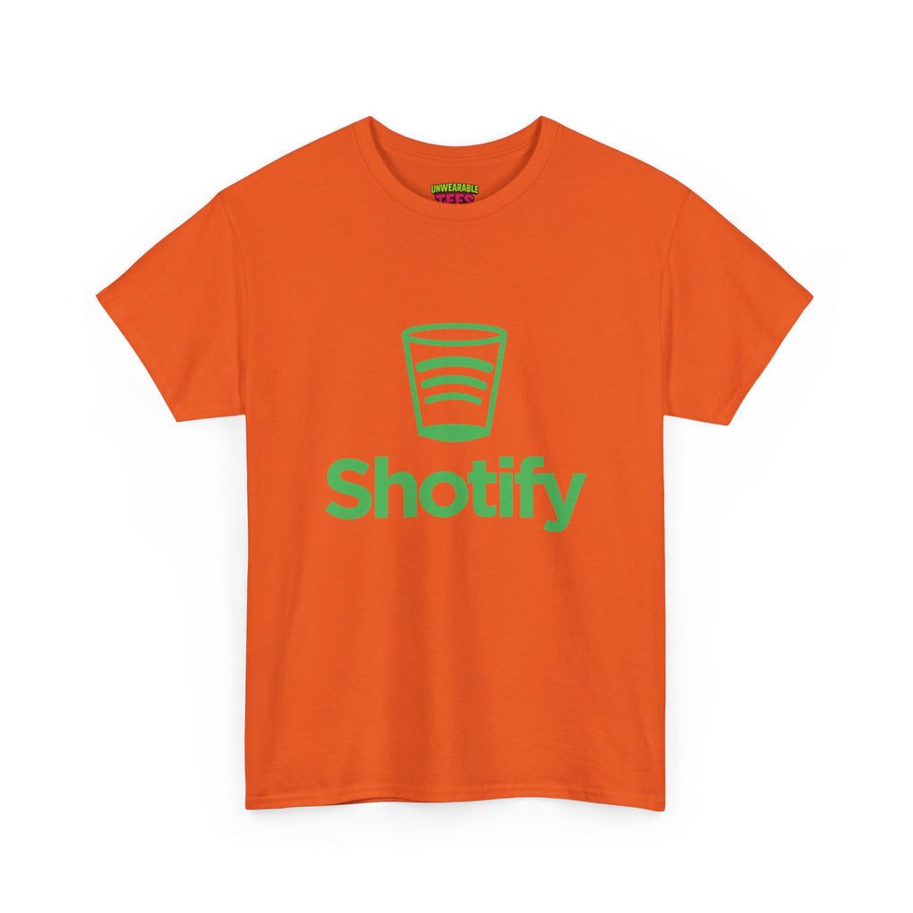 Spotify Parody Logo "Shotify" T-Shirt