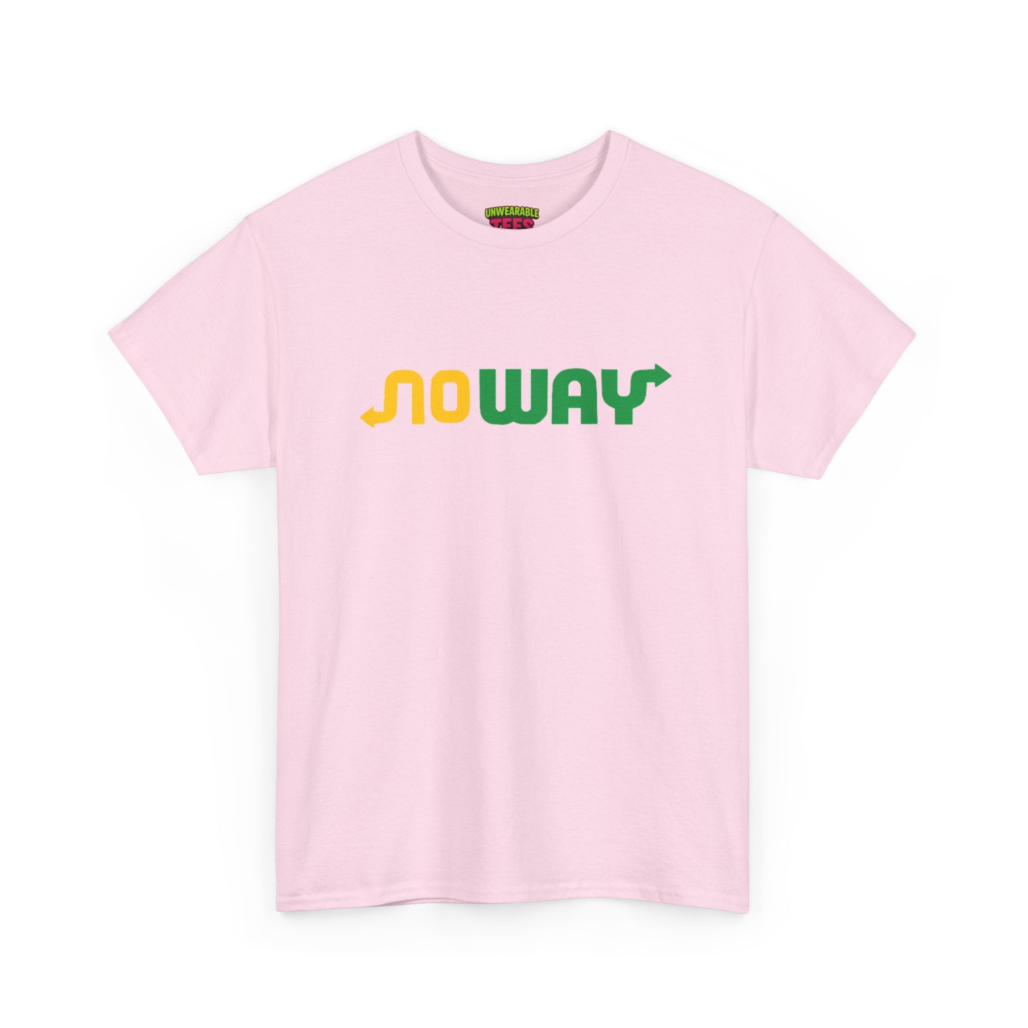 Subway Parody Logo "No way" T-Shirt