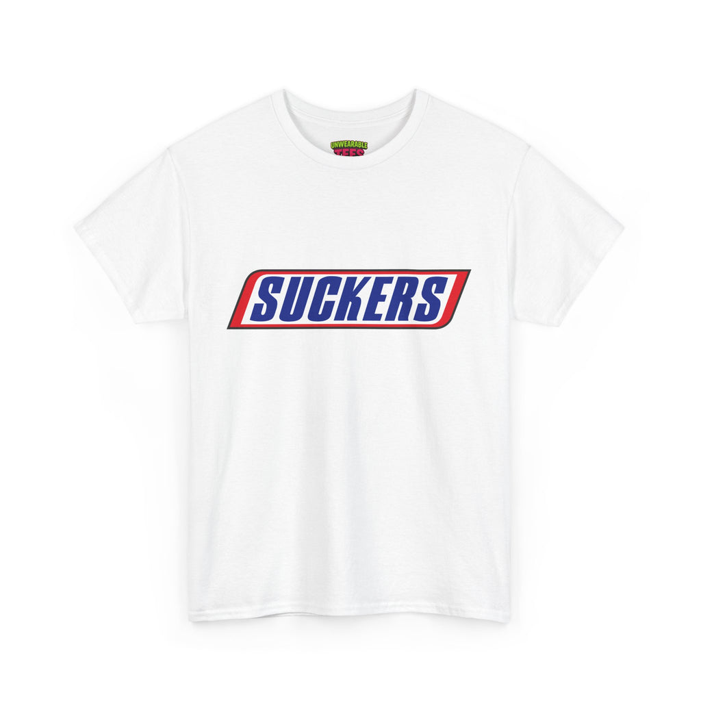 Snickers Parody Logo "Suckers" T-Shirt